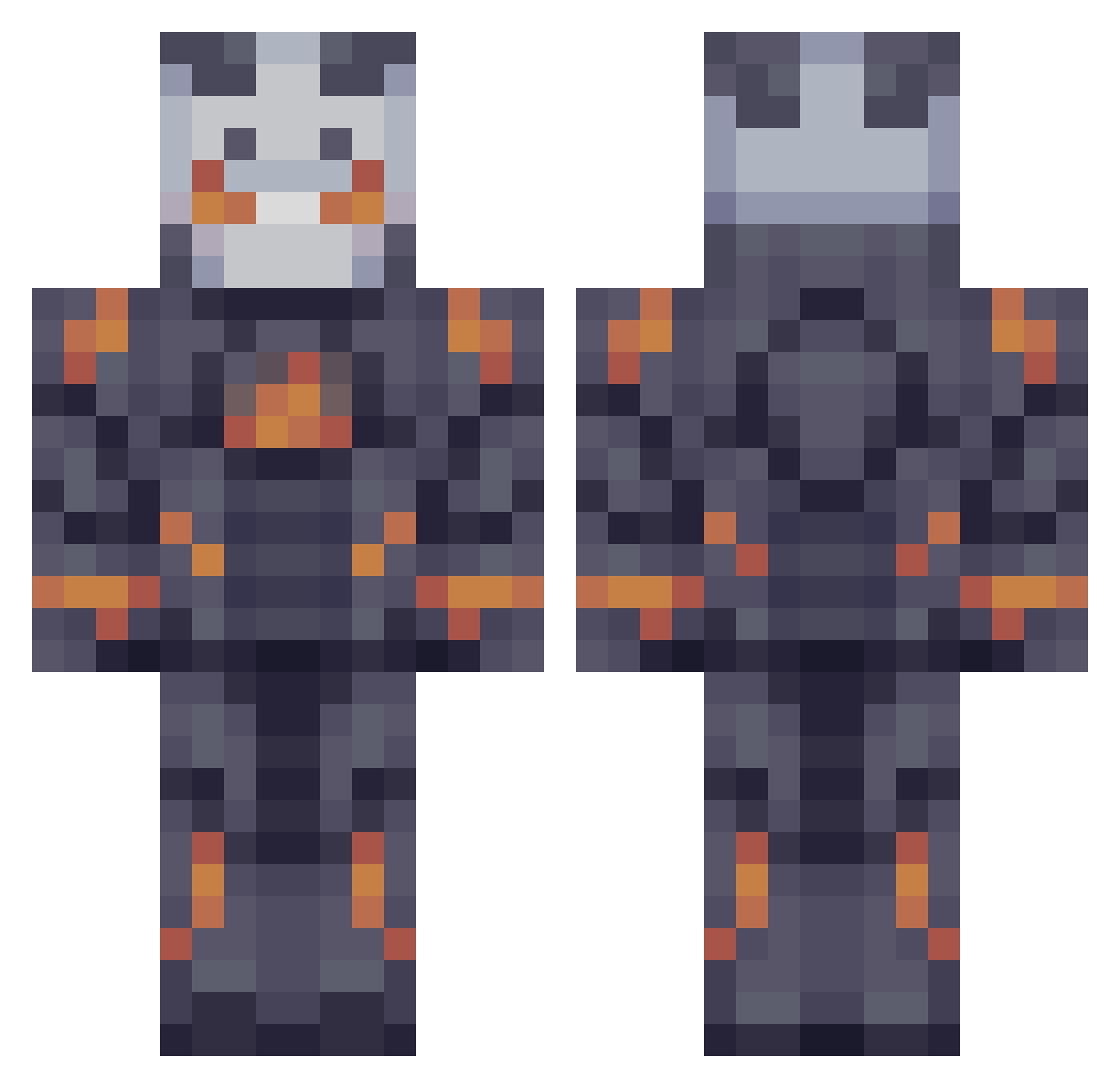 KayNguyen Minecraft skin, front and back view