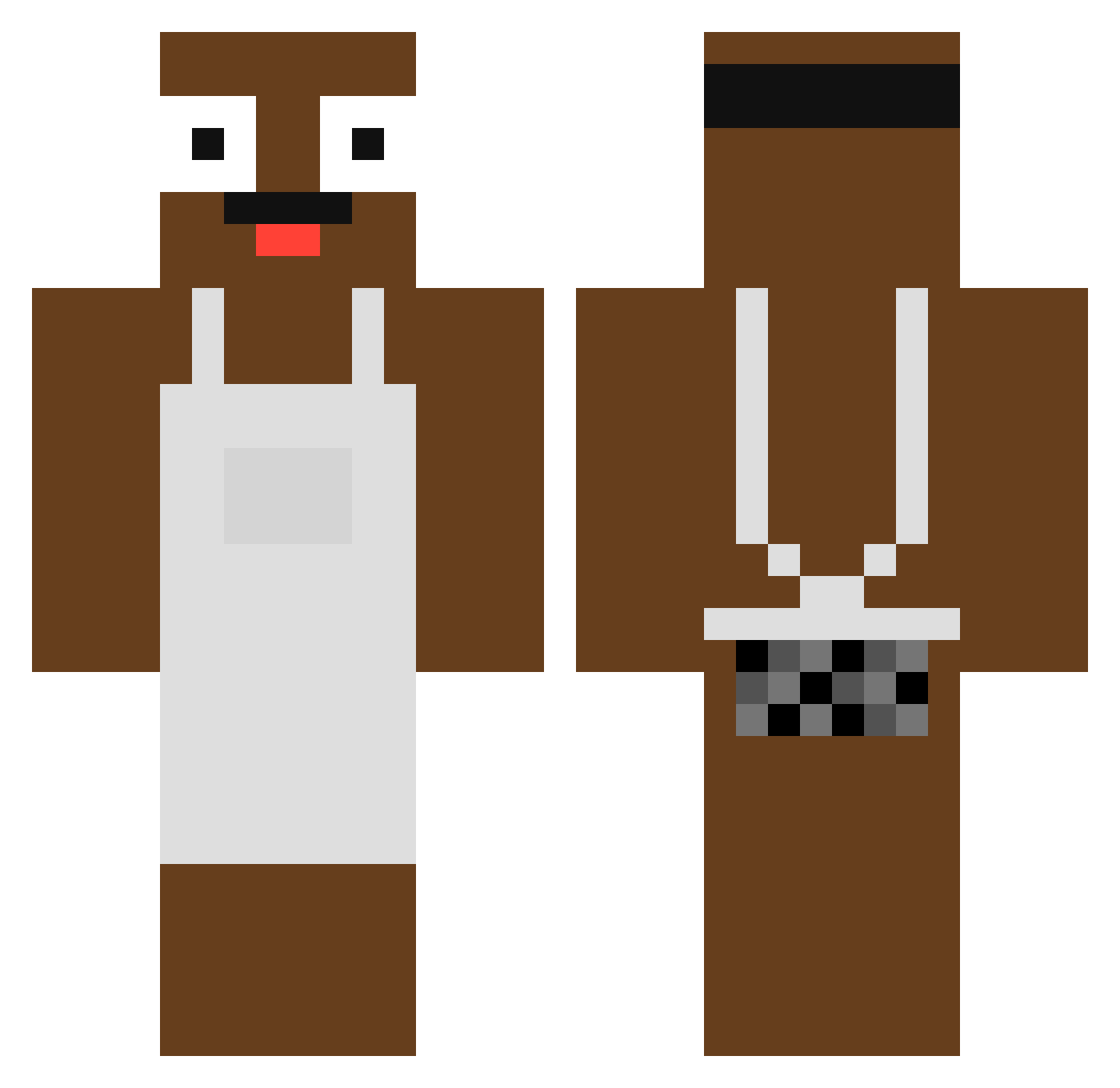 ProGamerMateusz Minecraft skin, front and back view