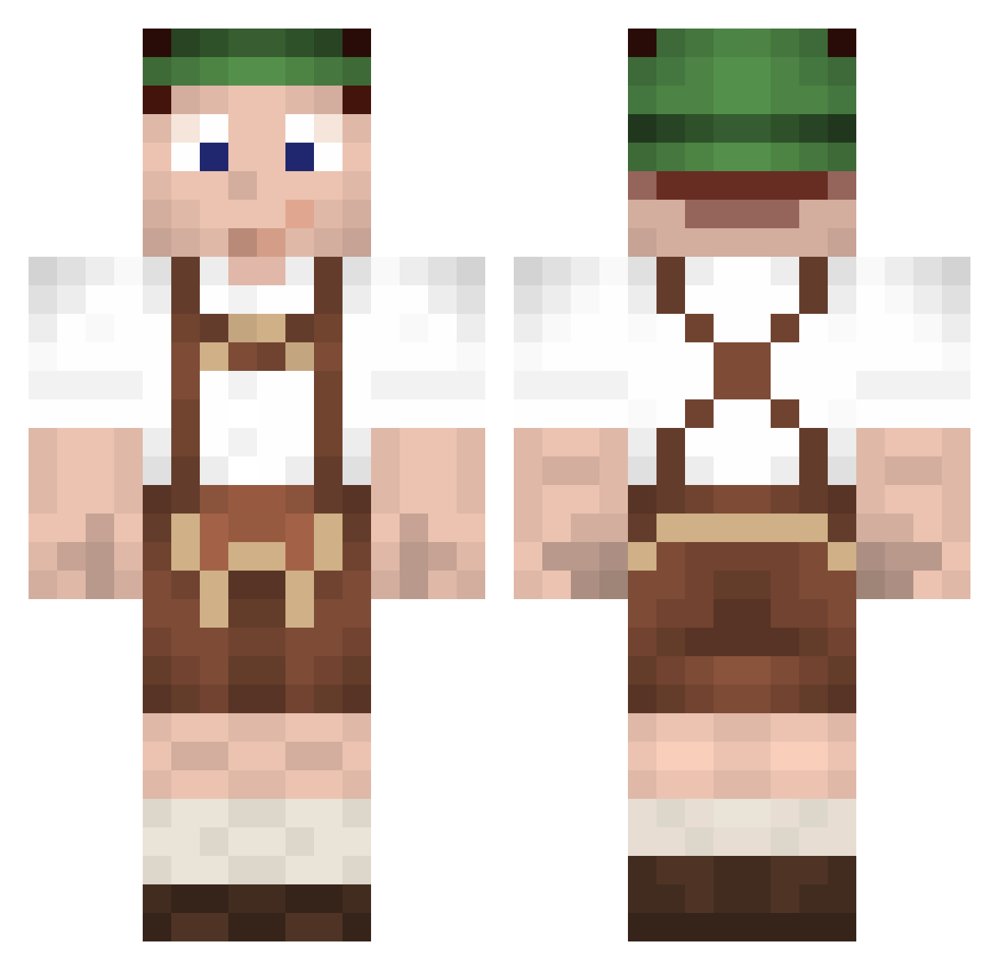 CrazyGuyWill Minecraft skin, front and back view