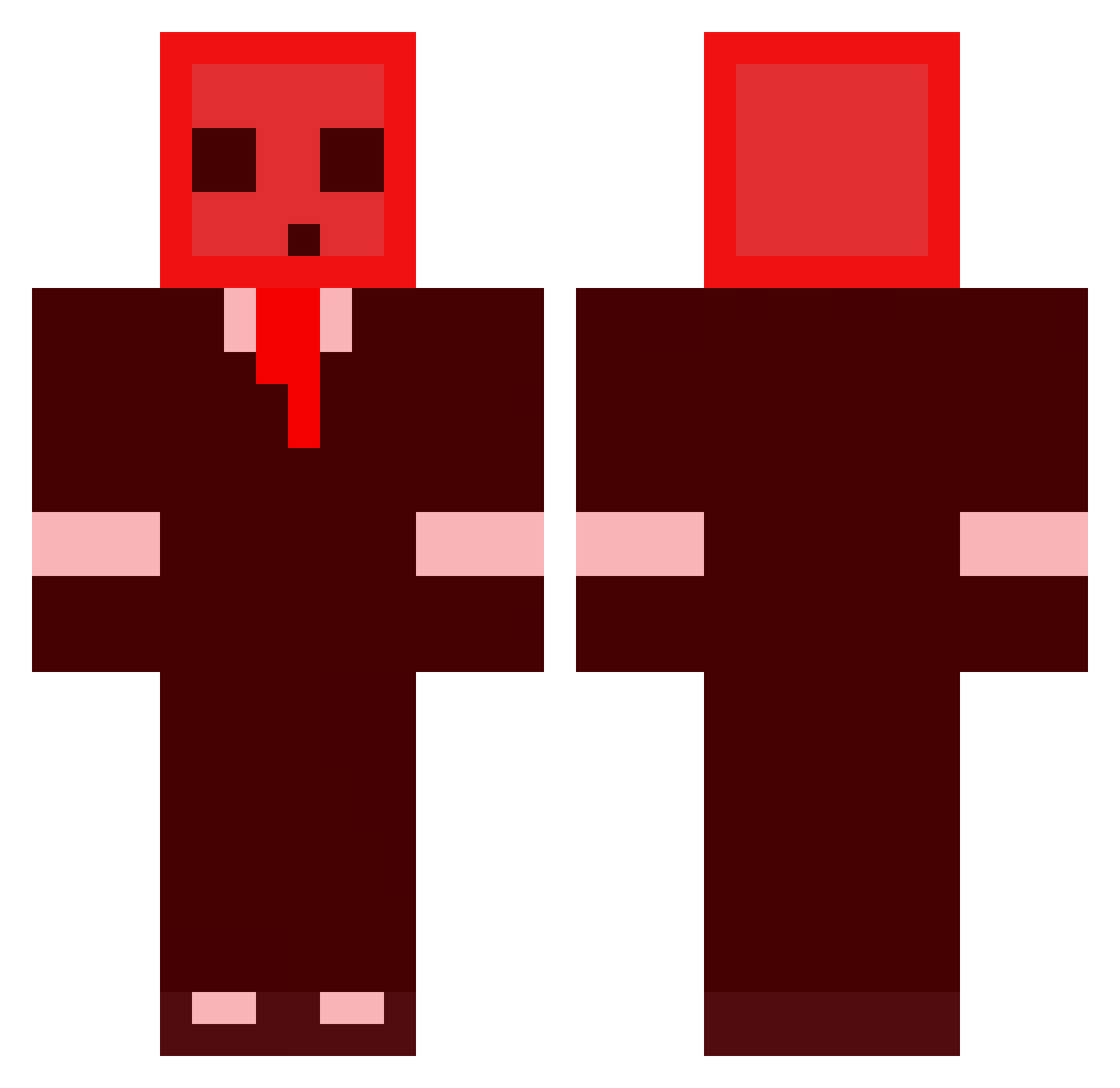 ItzRealSorasi Minecraft skin, front and back view