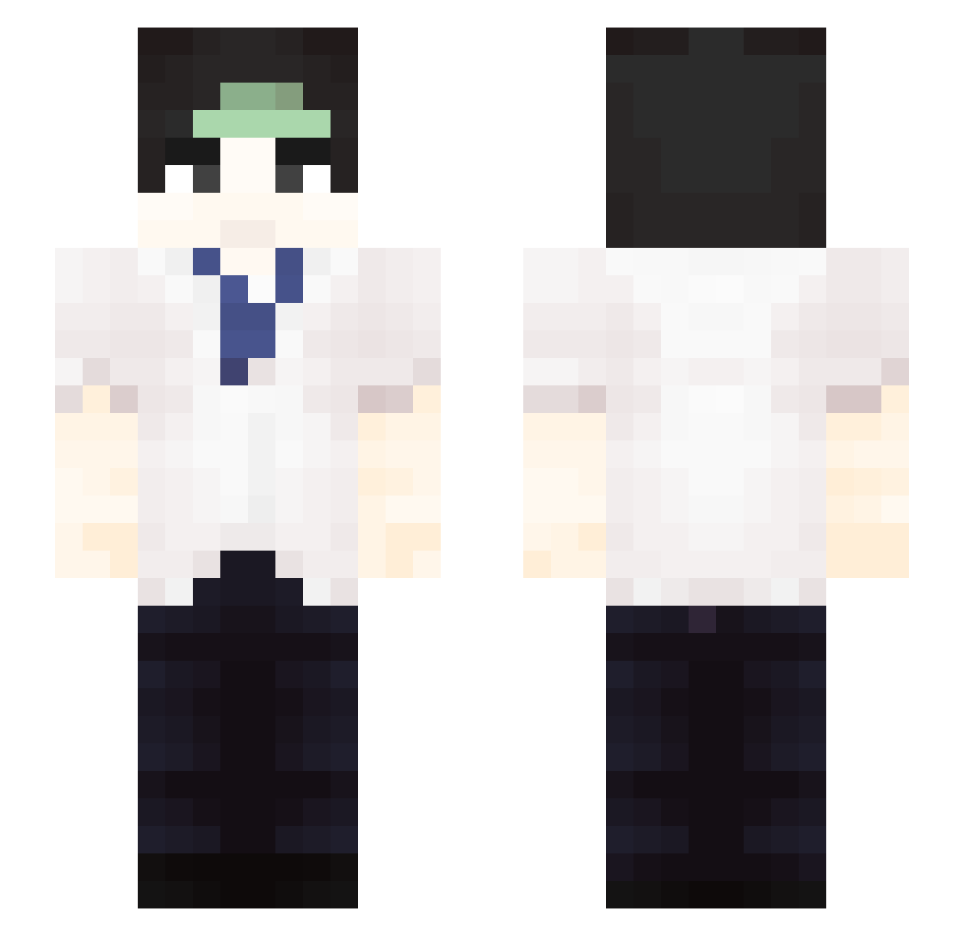 Kaeemii Minecraft skin, front and back view