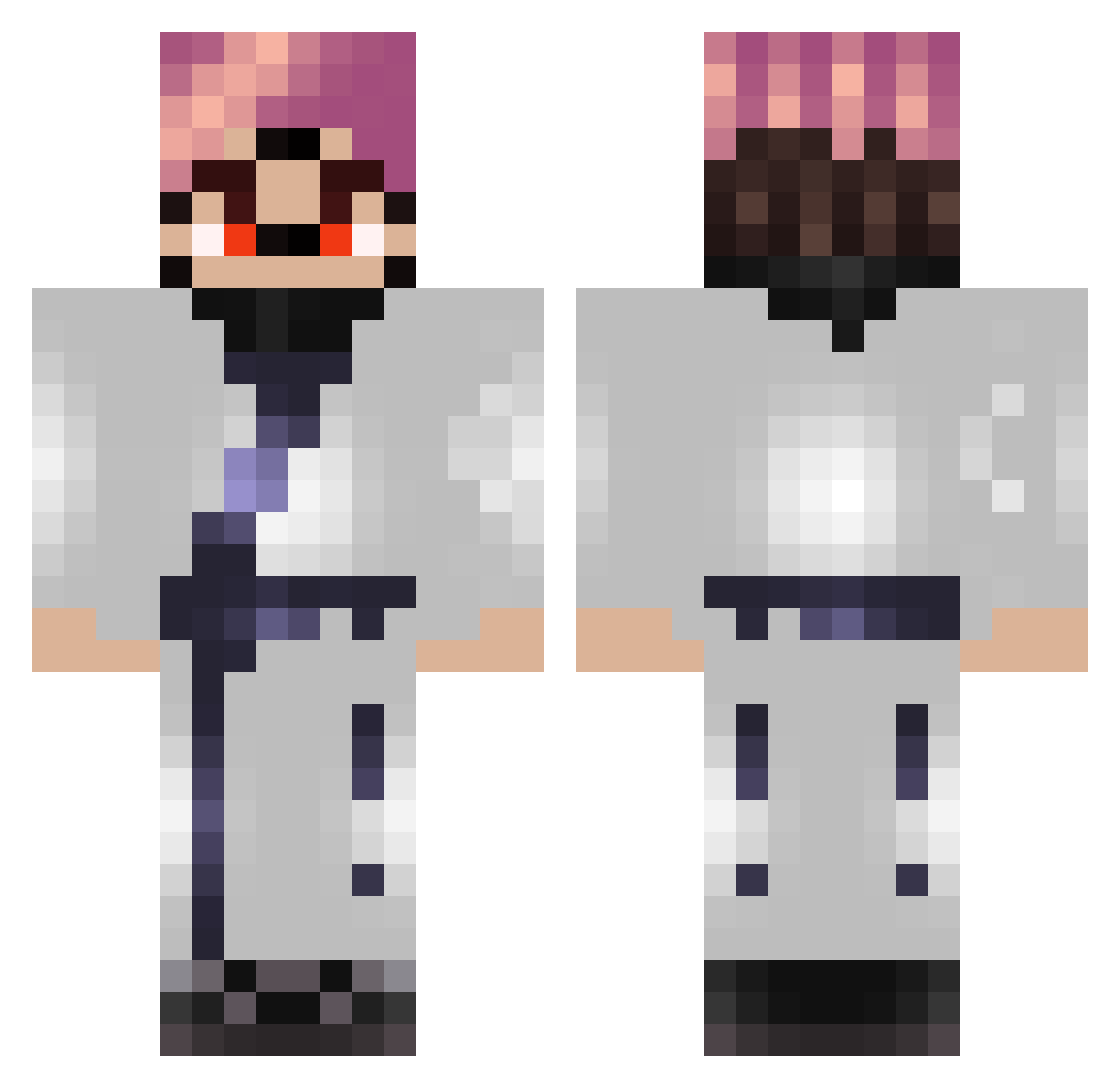 TheUltimat3 Minecraft skin, front and back view