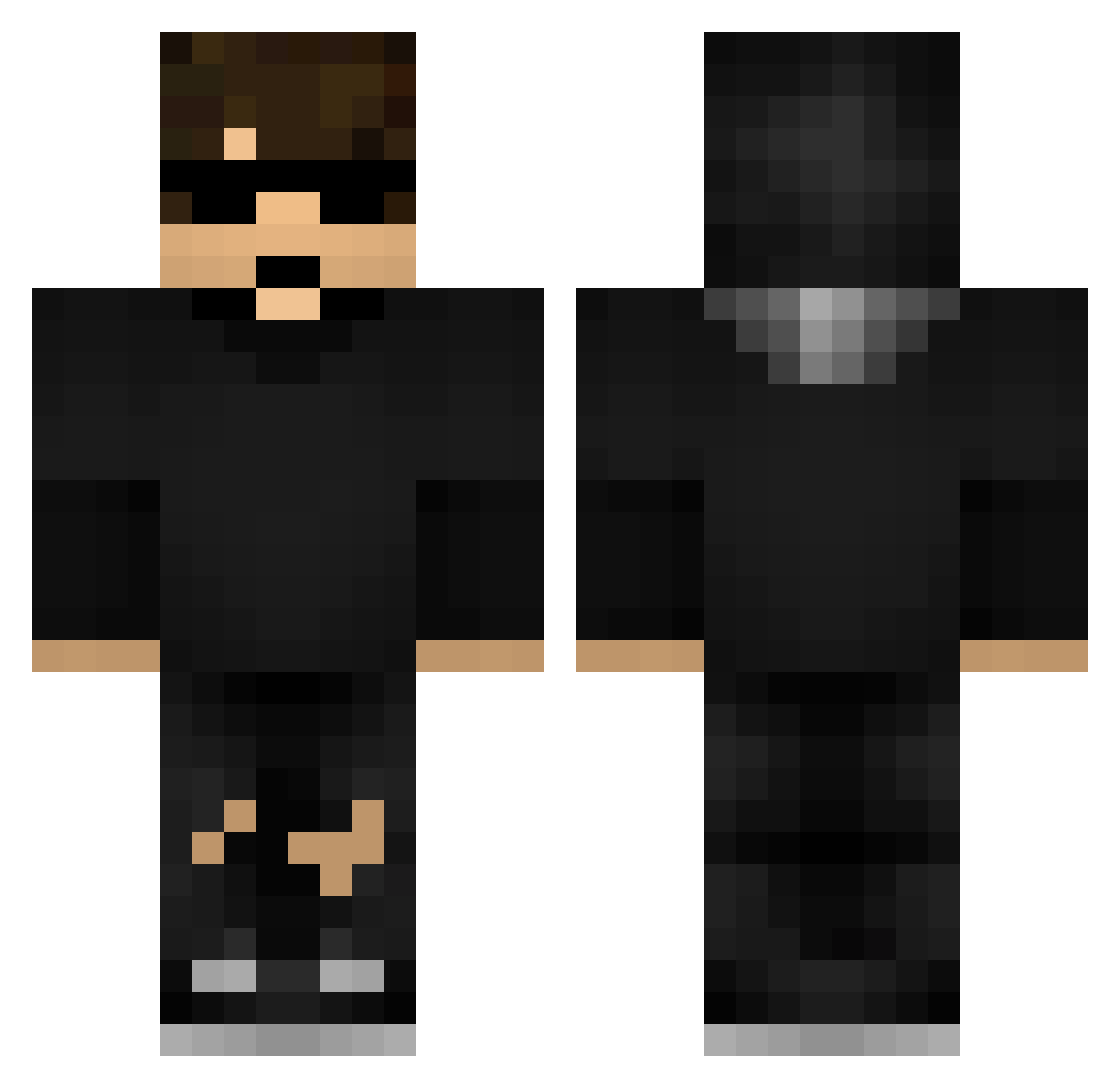 WatEenKakZooi Minecraft skin, front and back view