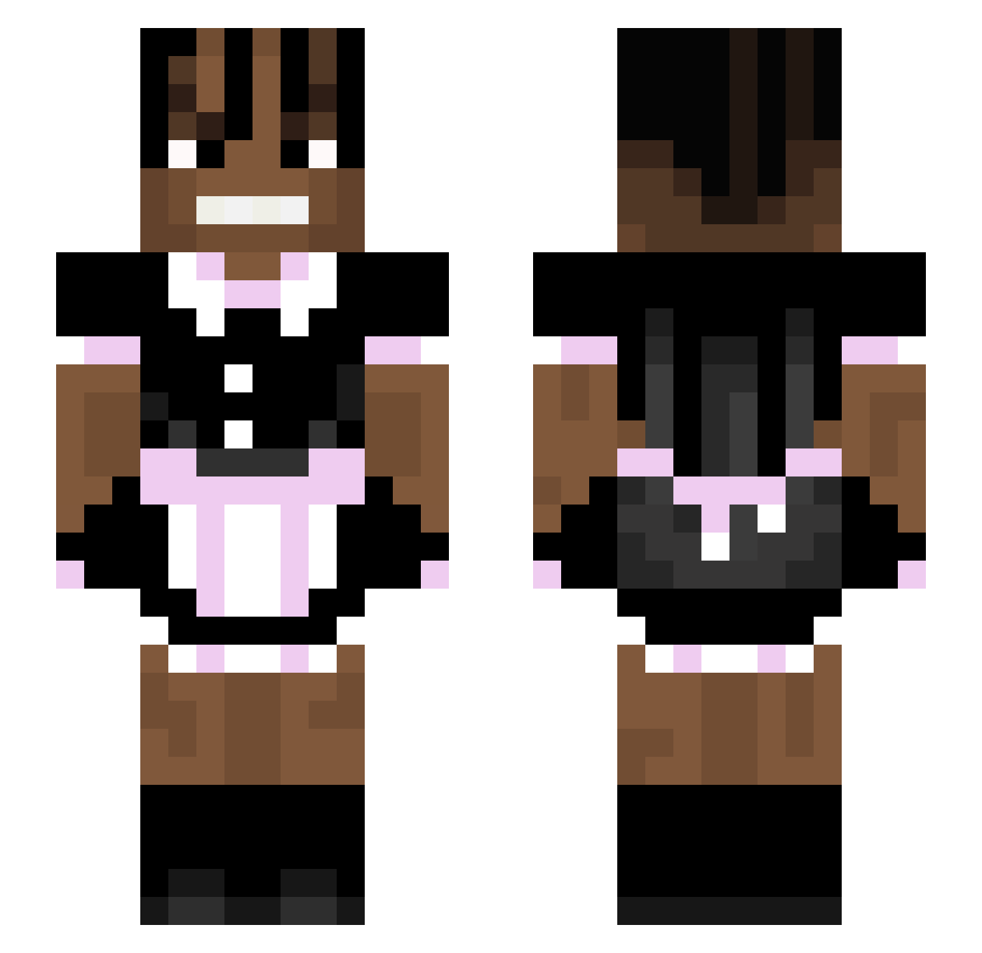 Real_RDRDRD Minecraft skin, front and back view