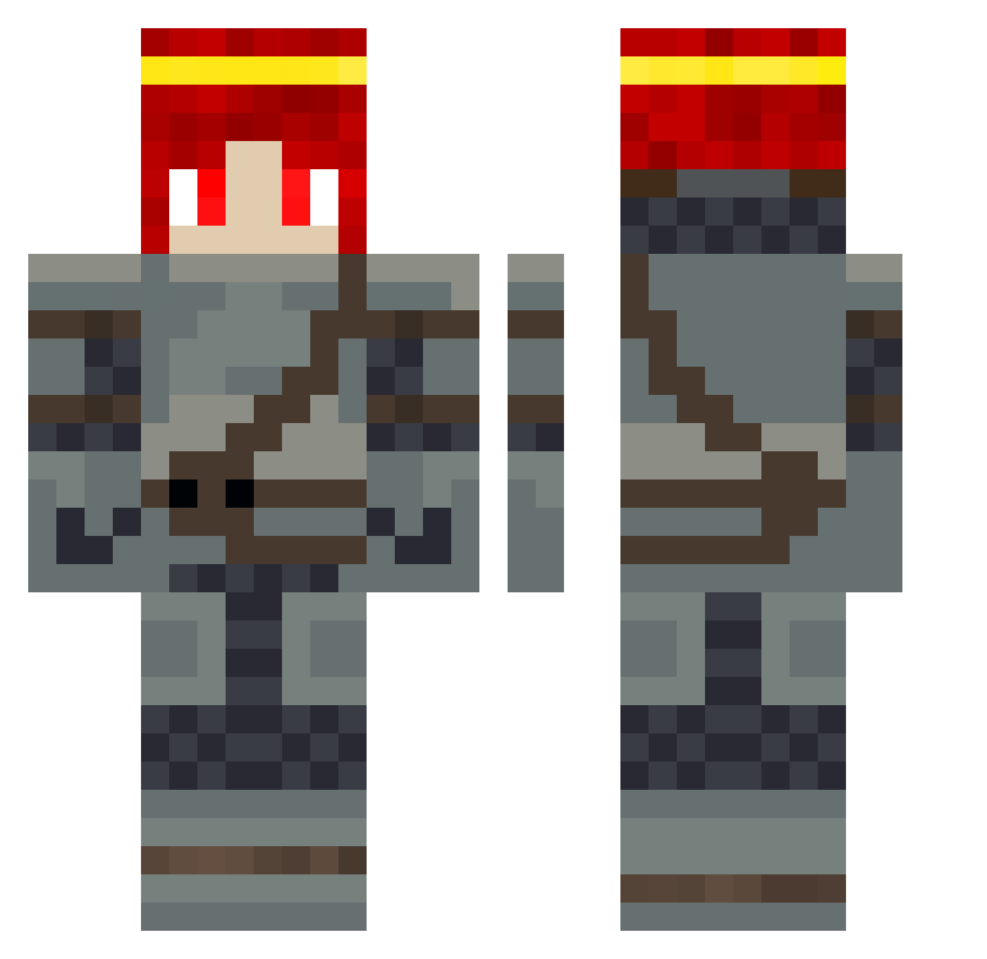 xenieuG Minecraft skin, front and back view