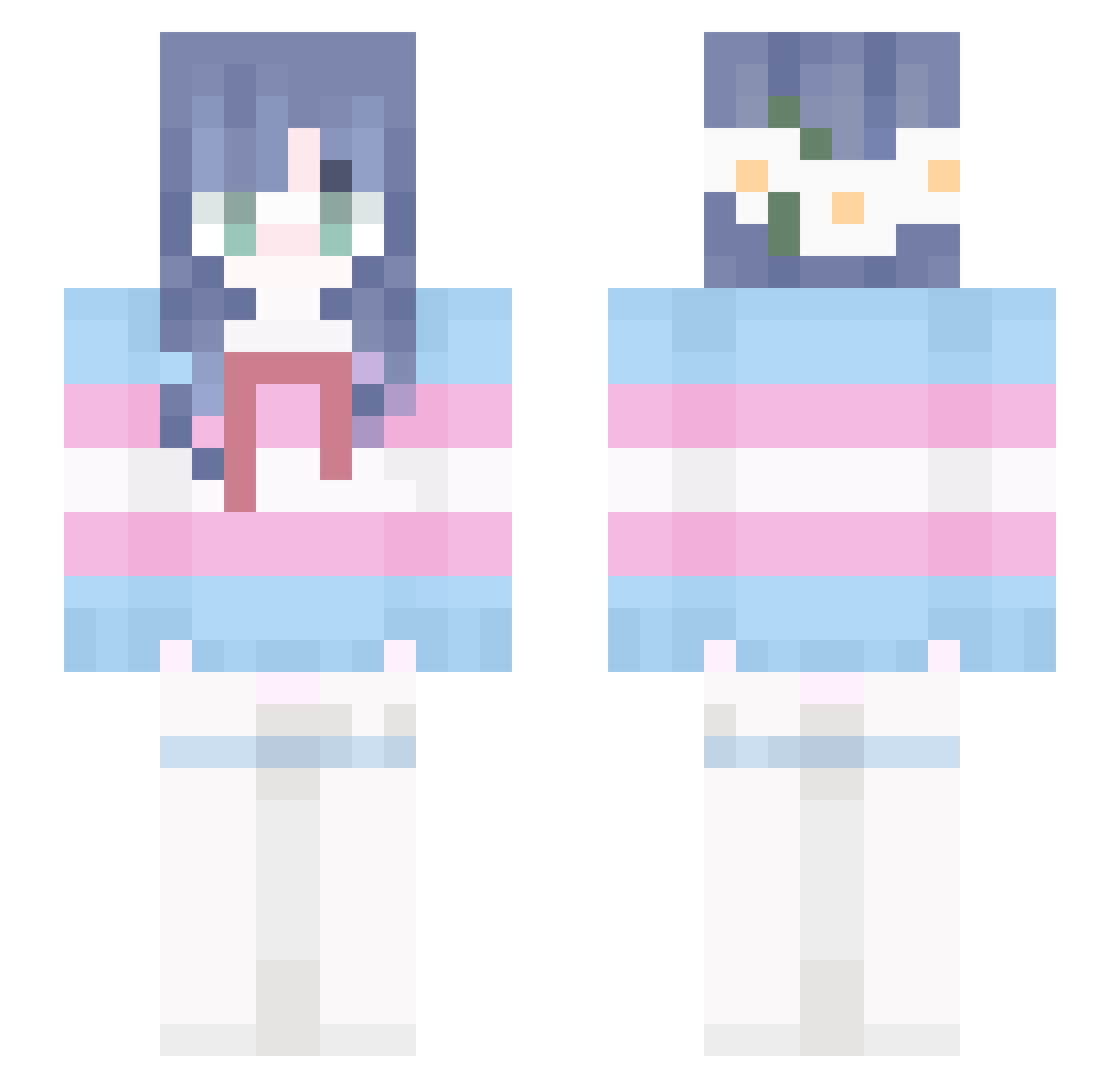 i1x_msmc_aqa Minecraft skin, front and back view