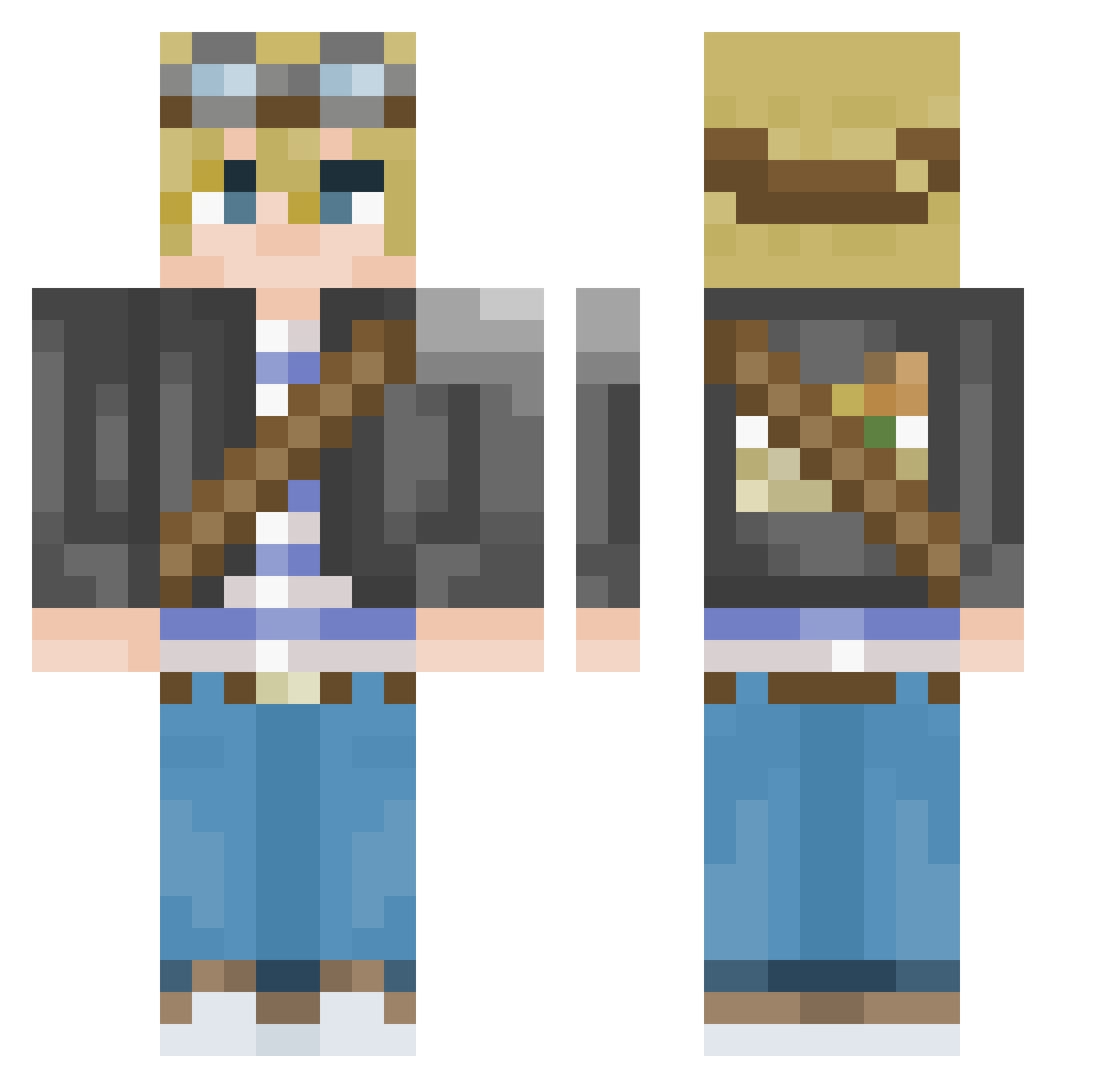 lulas_GHG Minecraft skin, front and back view