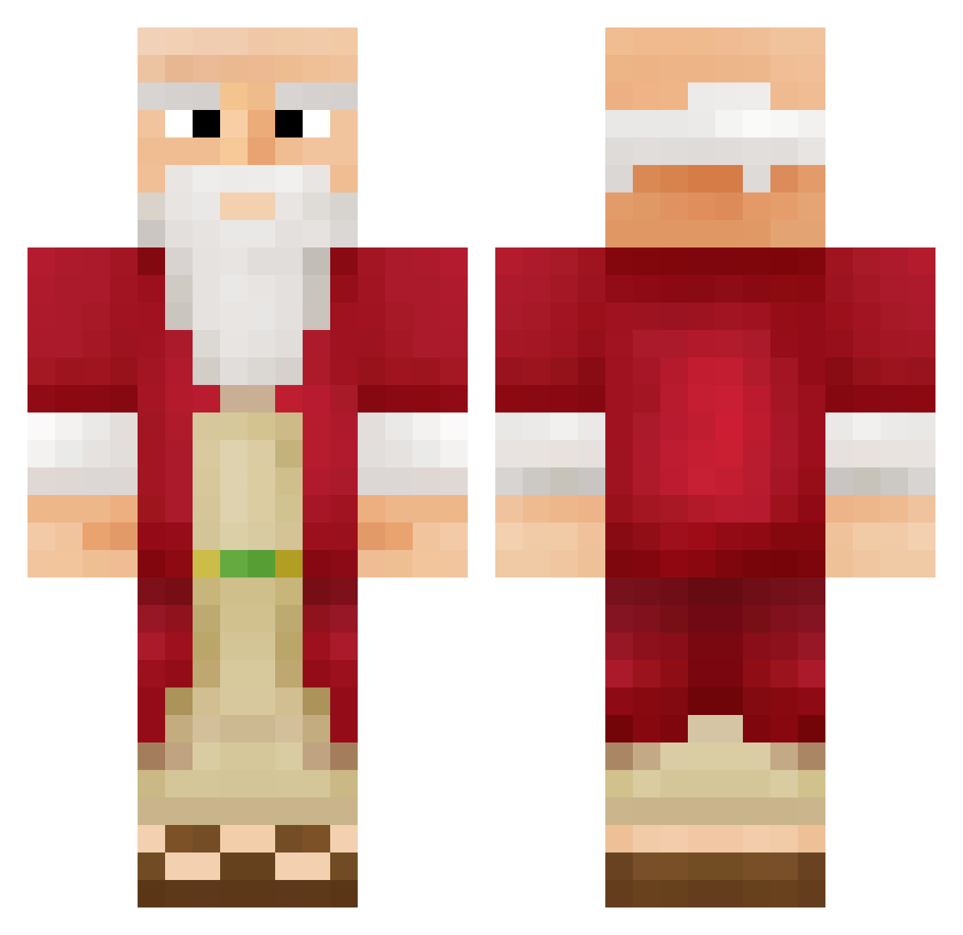 itskorbin Minecraft skin, front and back view