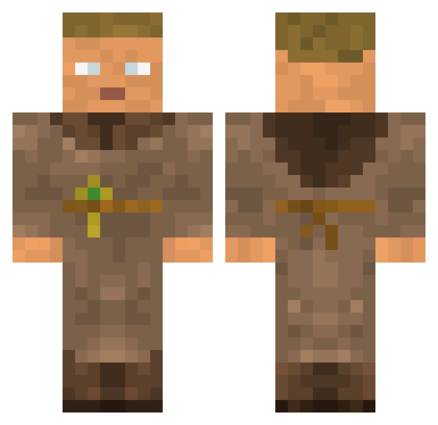 littleJoe28 Minecraft skin, front and back view