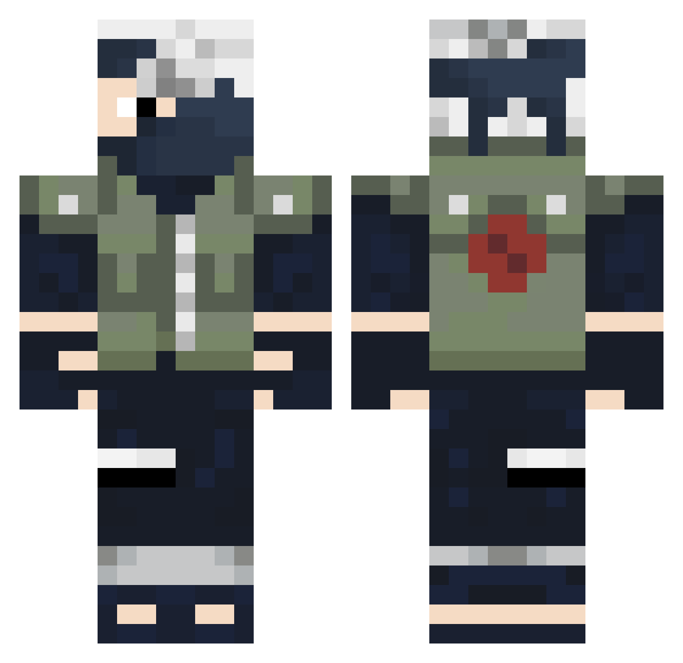 dierdre Minecraft skin, front and back view