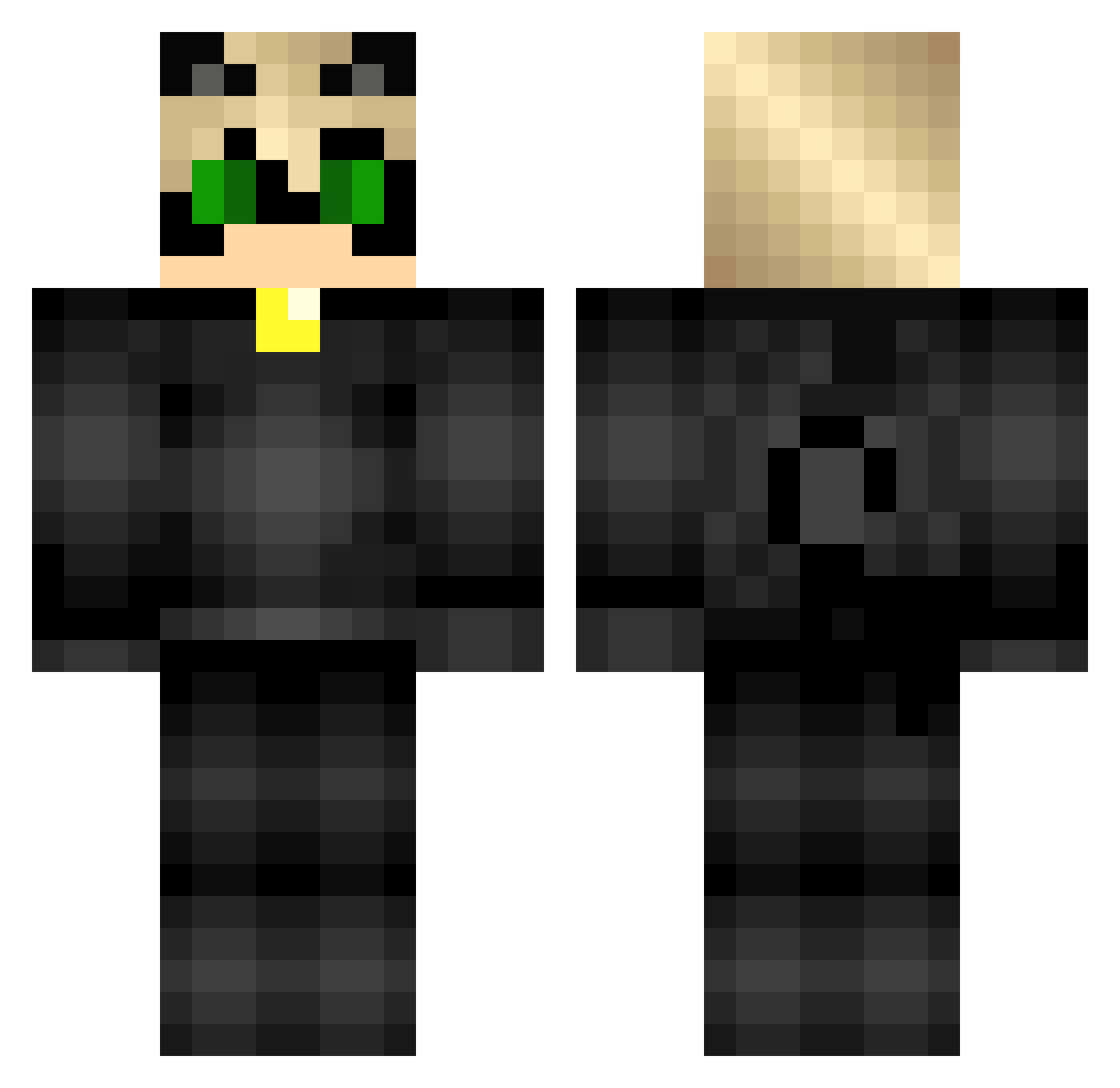 joshkrshw Minecraft skin, front and back view