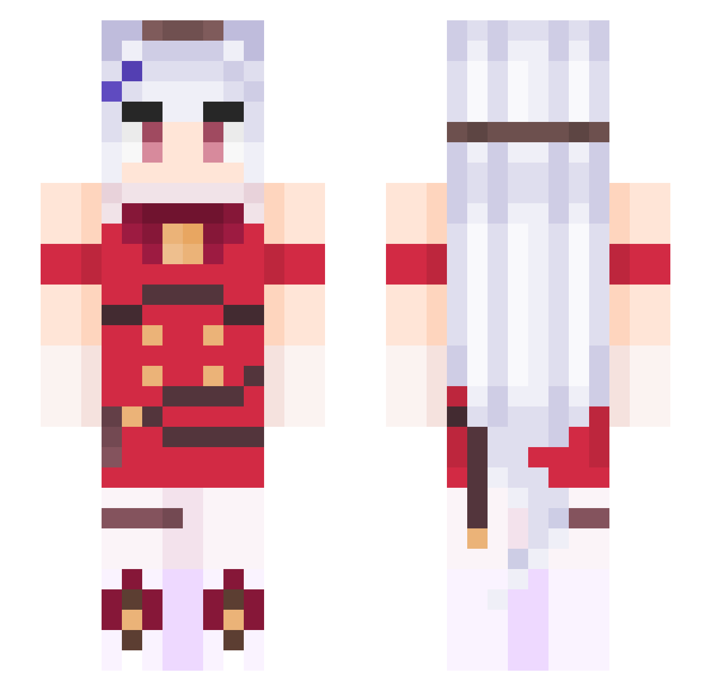 gerostetWaffeln Minecraft skin, front and back view