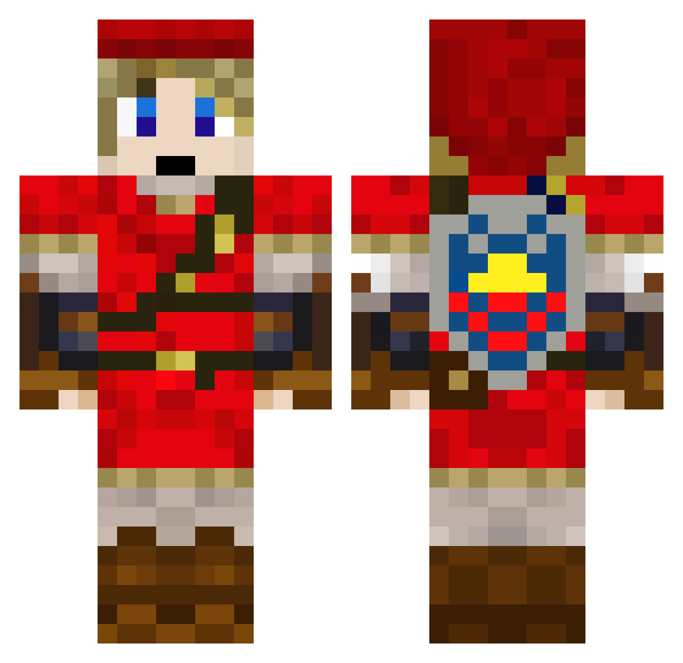 thatcoolkidmatt Minecraft skin, front and back view