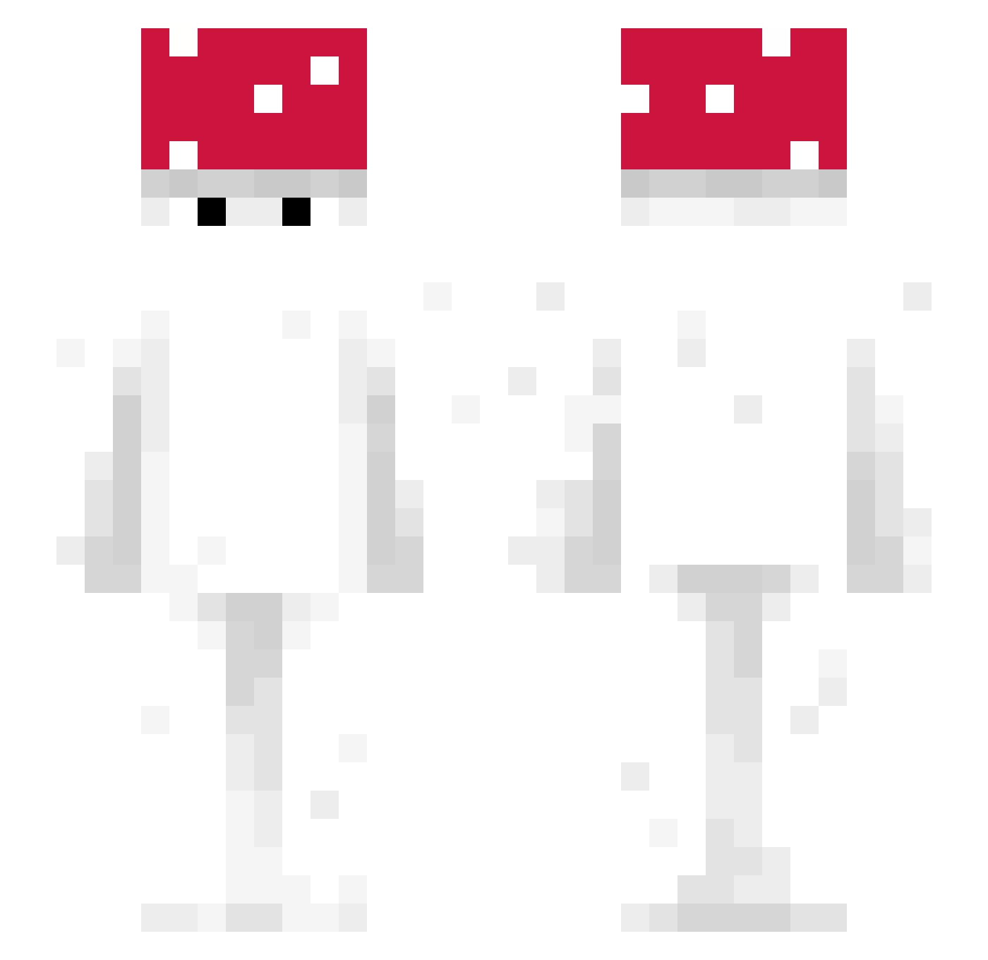 Verones Minecraft skin, front and back view