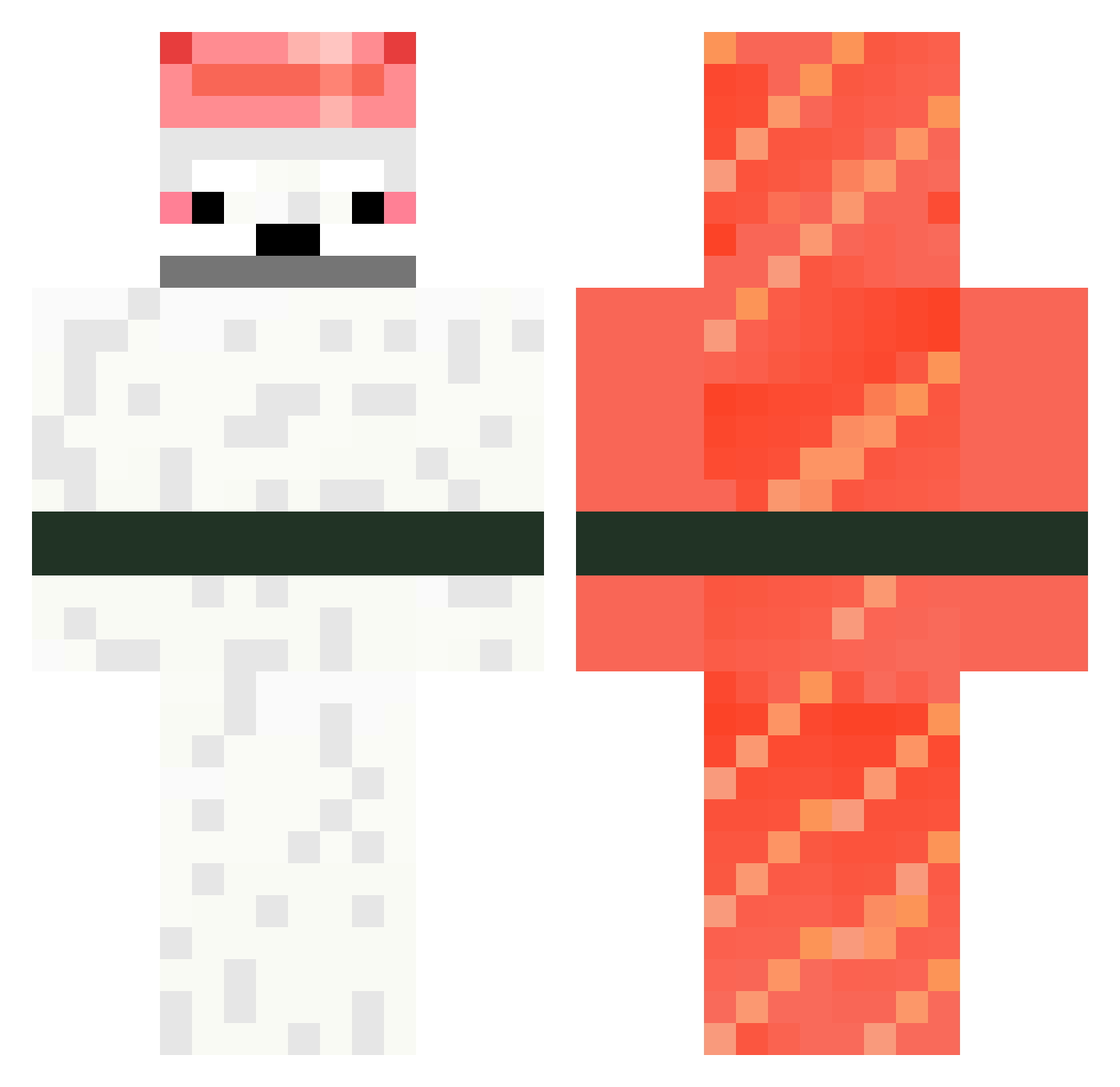 Hamazushi05418 Minecraft skin, front and back view