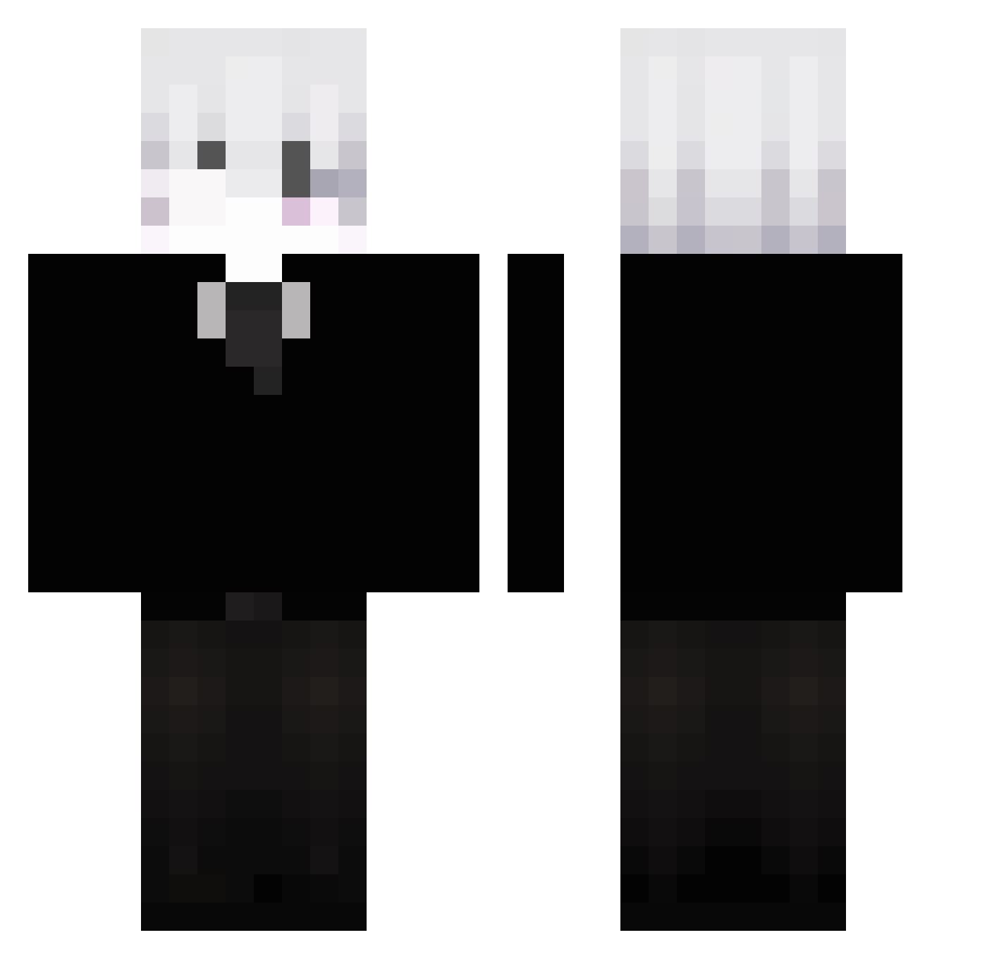 ReallyLeo Minecraft skin, front and back view