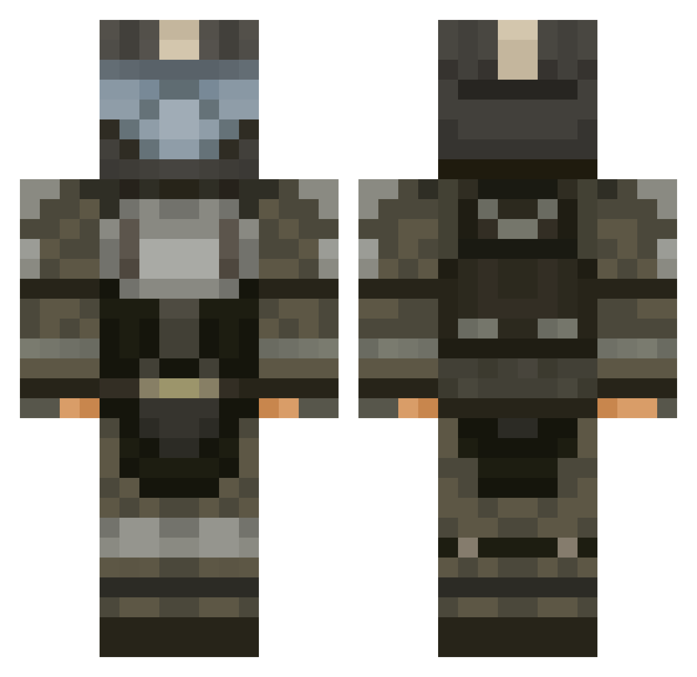 Eric_burger2014 Minecraft skin, front and back view