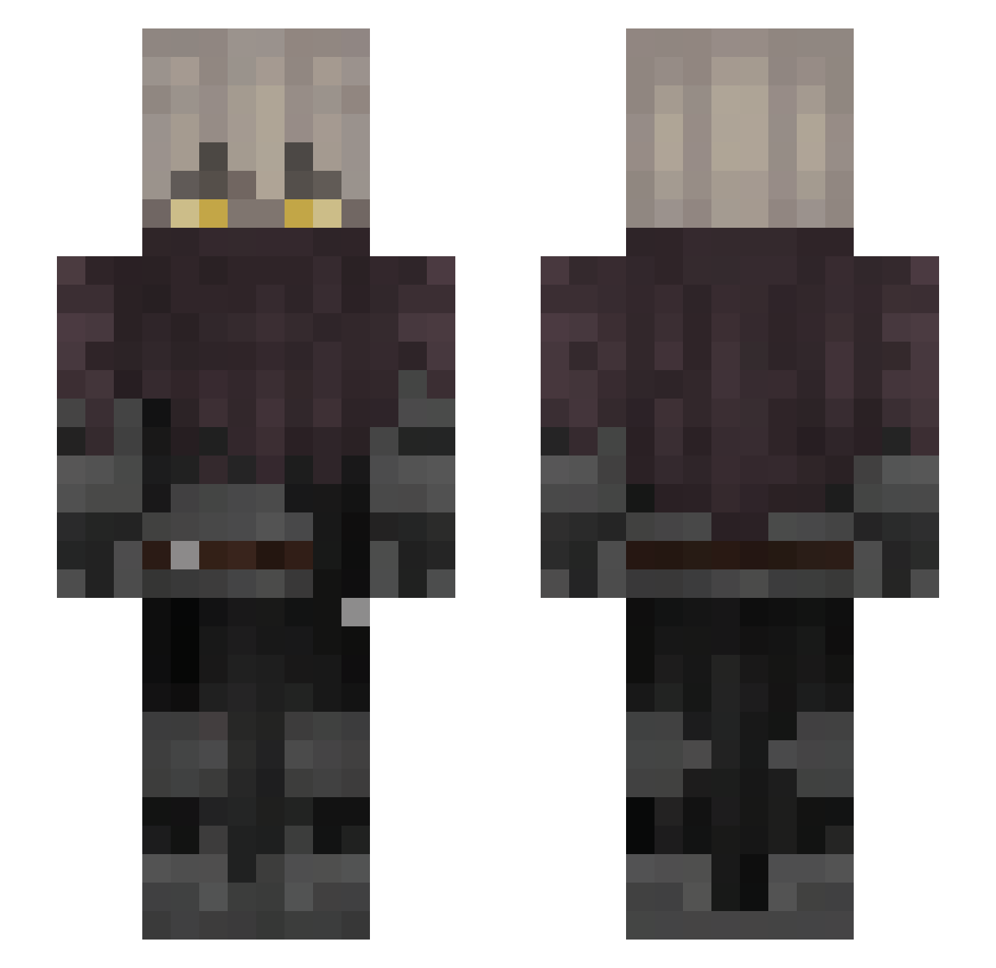 D4nY0_ Minecraft skin, front and back view