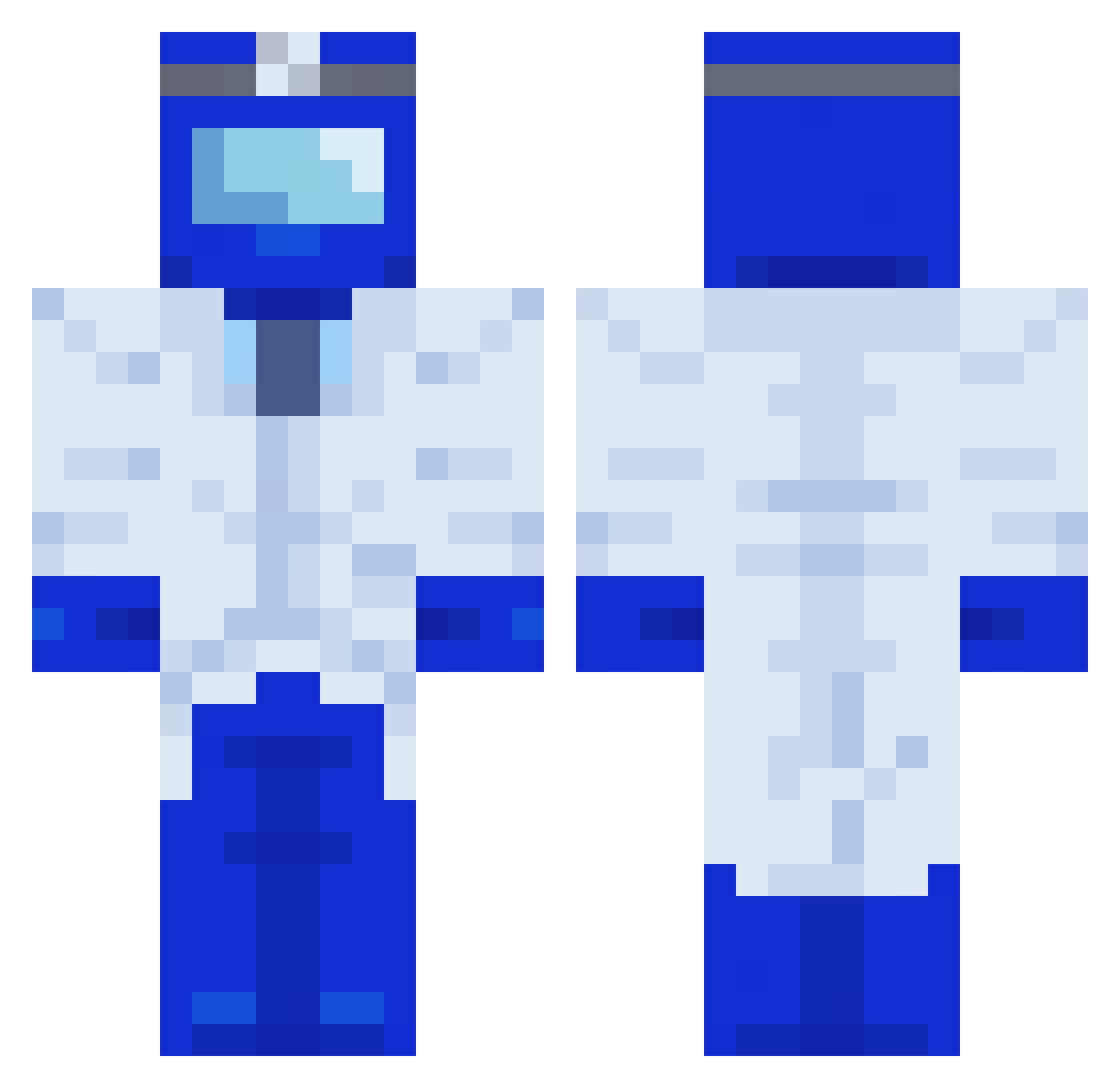 bamskeria Minecraft skin, front and back view