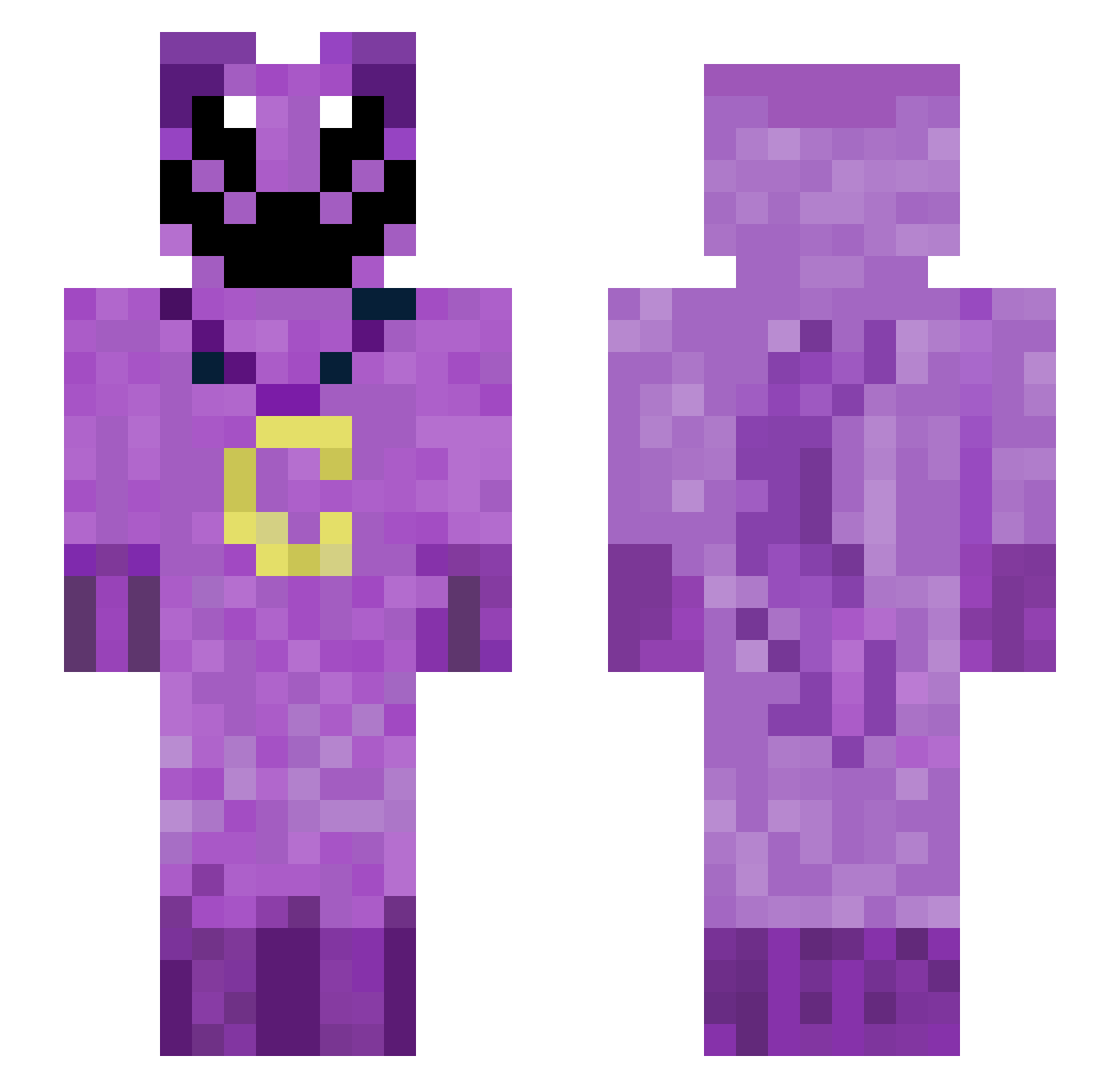 EmptyTinCan Minecraft skin, front and back view