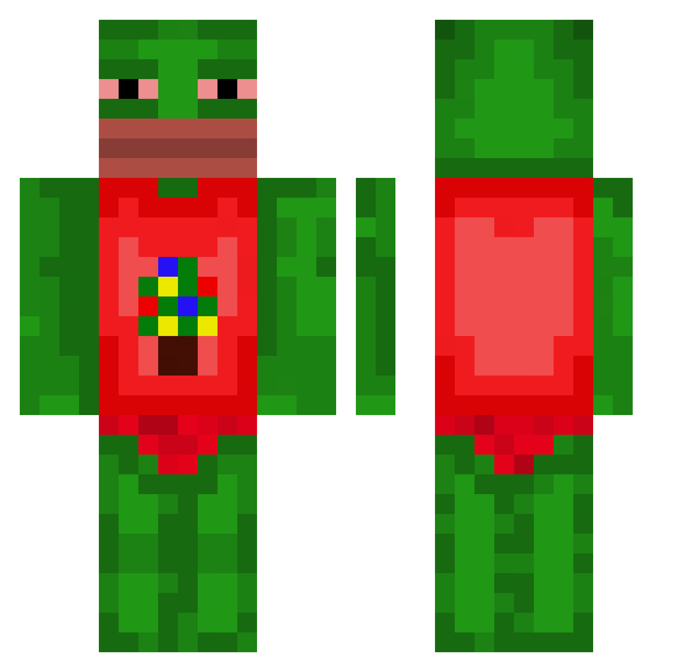 smol_bot_smort Minecraft skin, front and back view