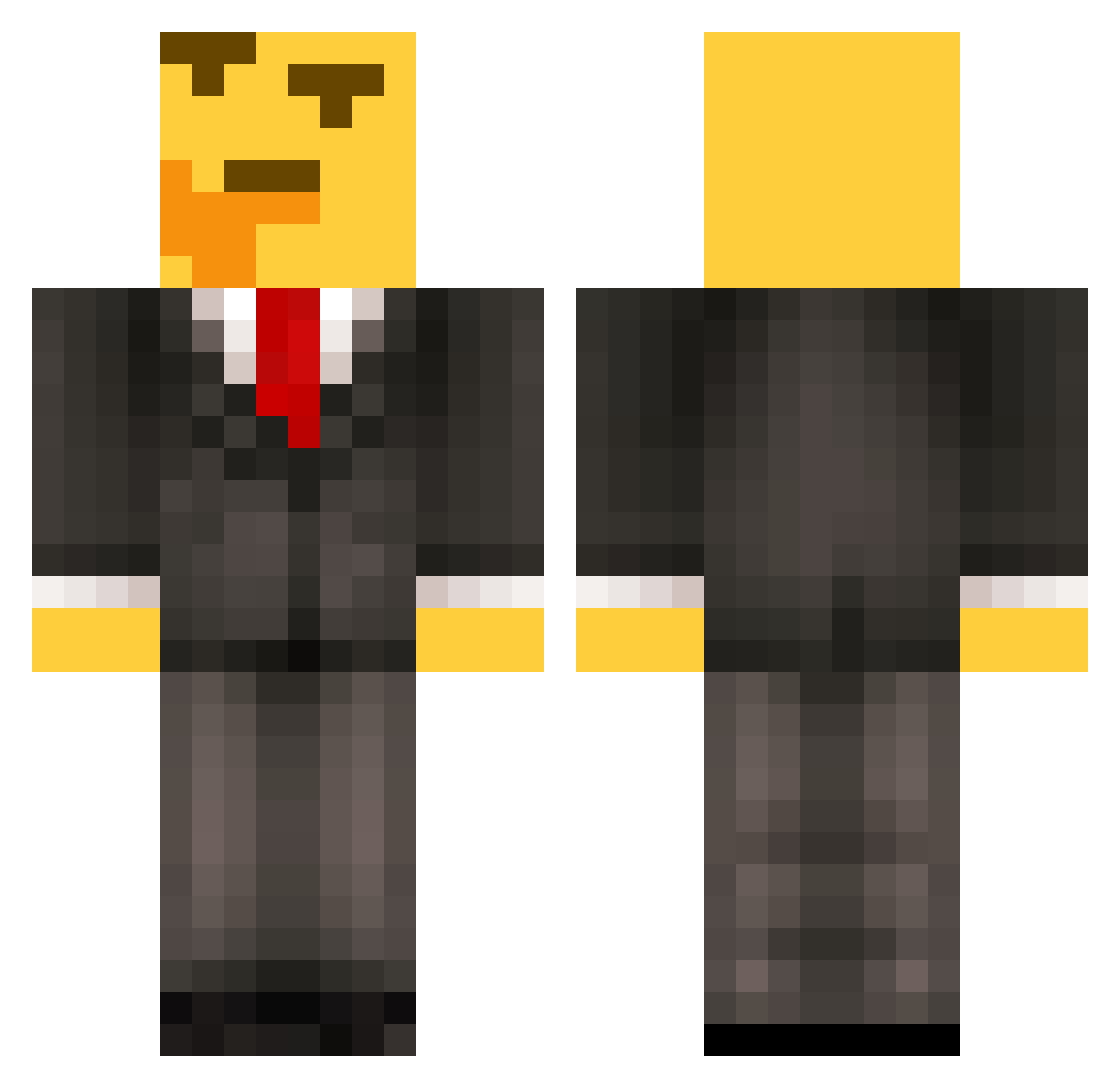 bfuihaenruiehwf Minecraft skin, front and back view