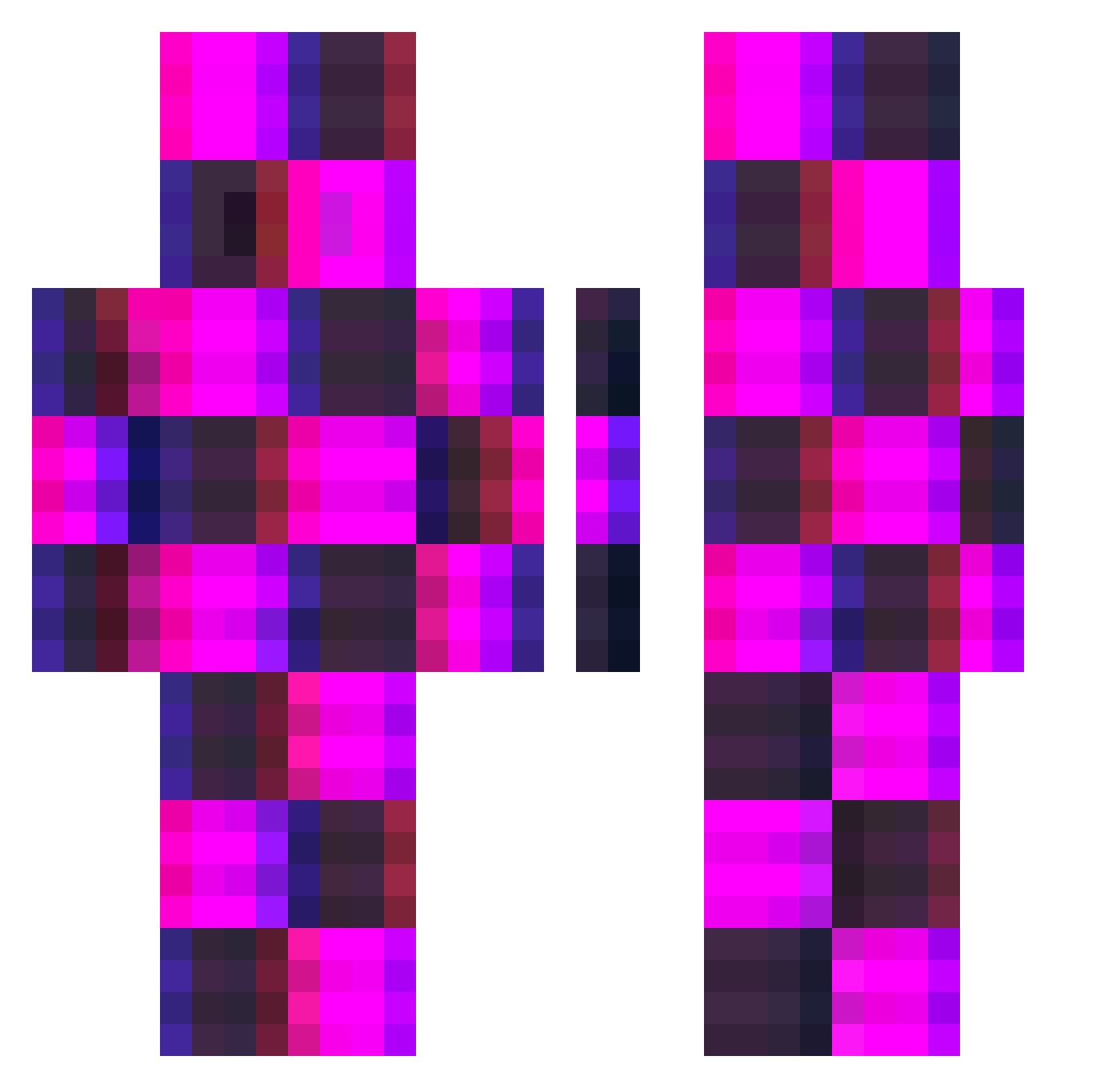 RealMattDamon Minecraft skin, front and back view