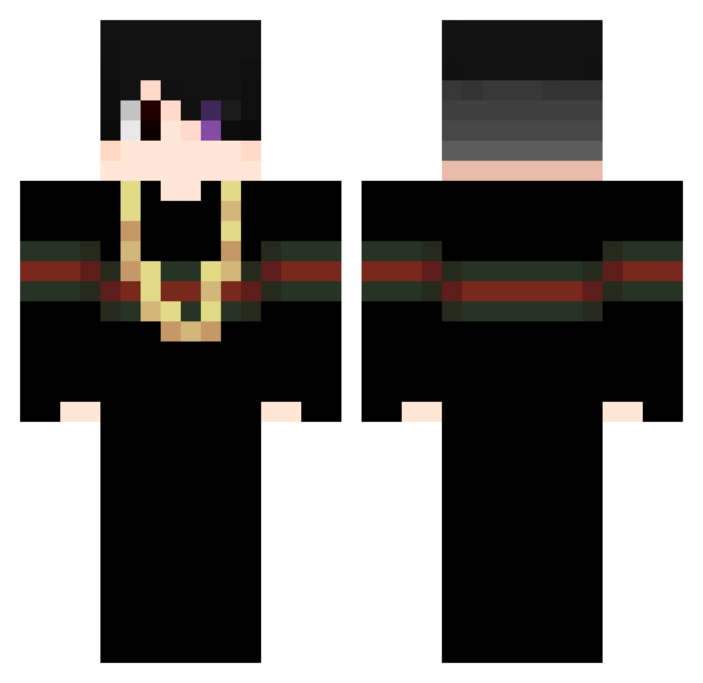 tuckergcarson1 Minecraft skin, front and back view