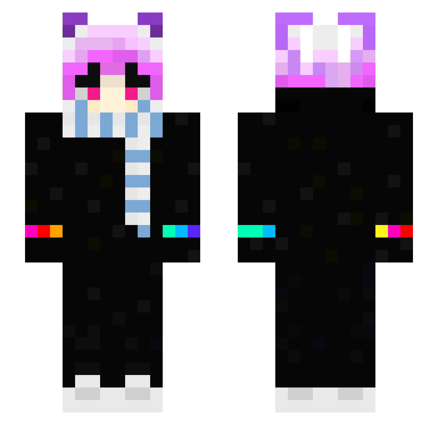WindSnow1020 Minecraft skin, front and back view