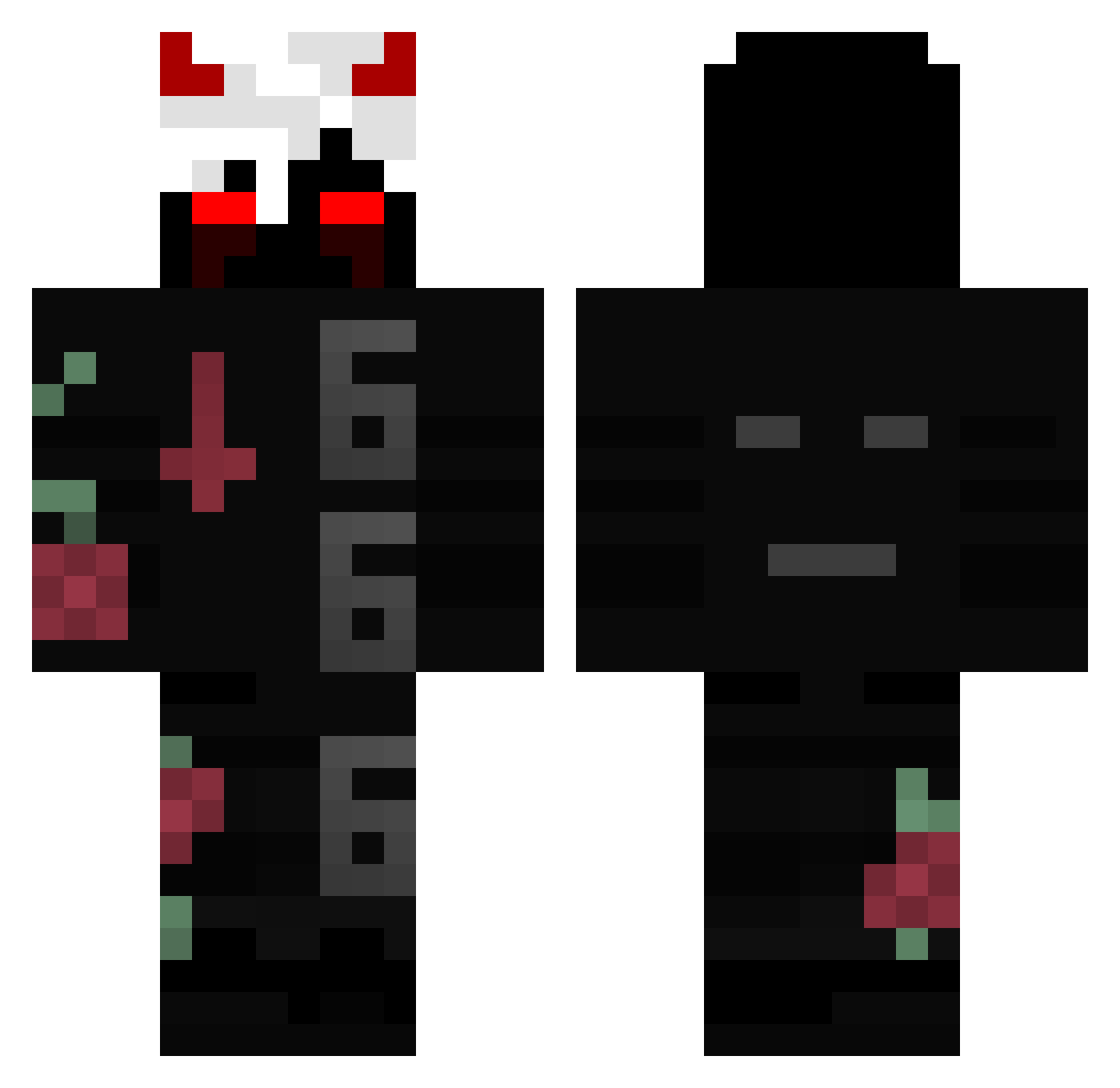 stuknieta Minecraft skin, front and back view
