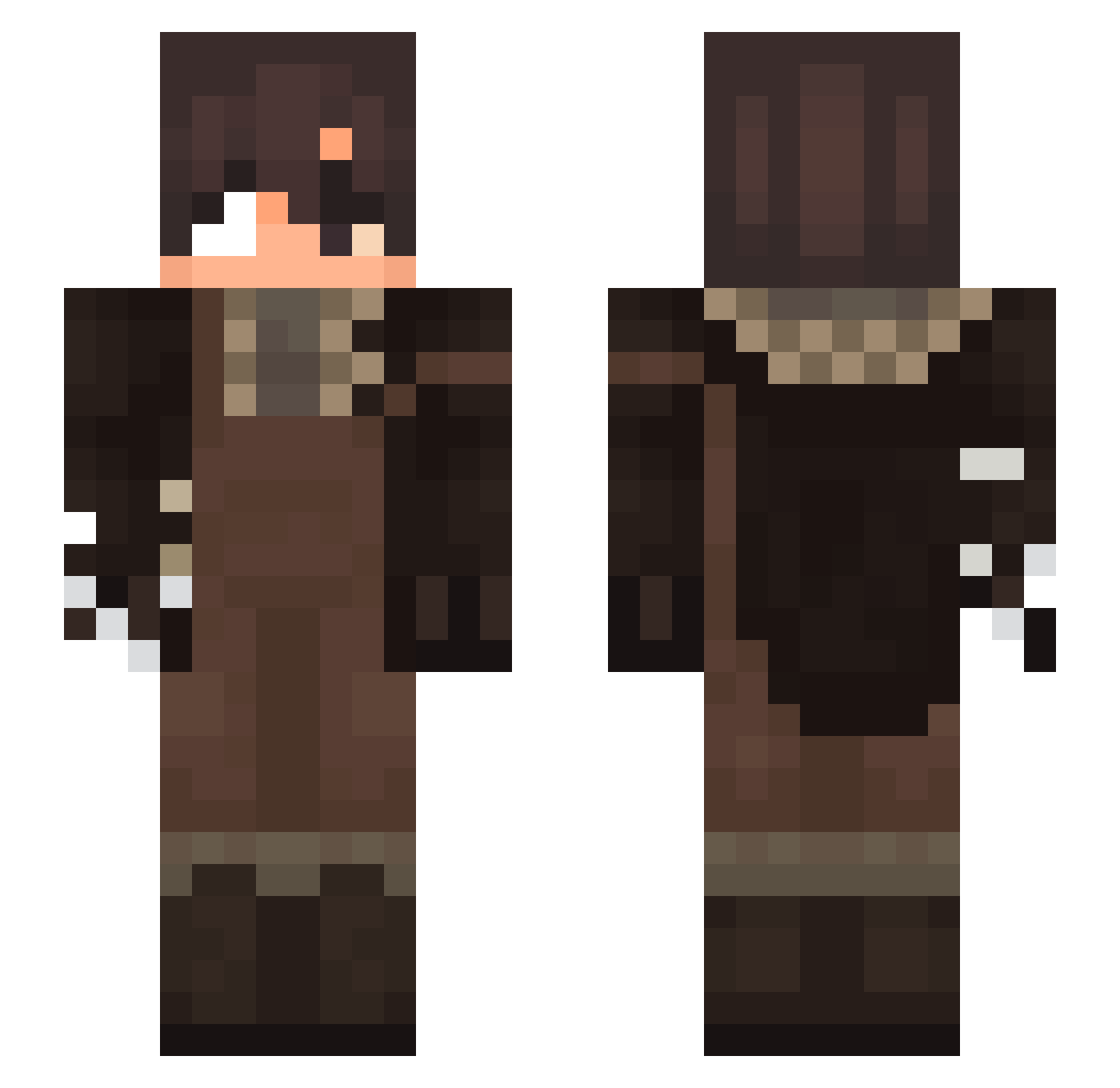 Astraaaal Minecraft skin, front and back view