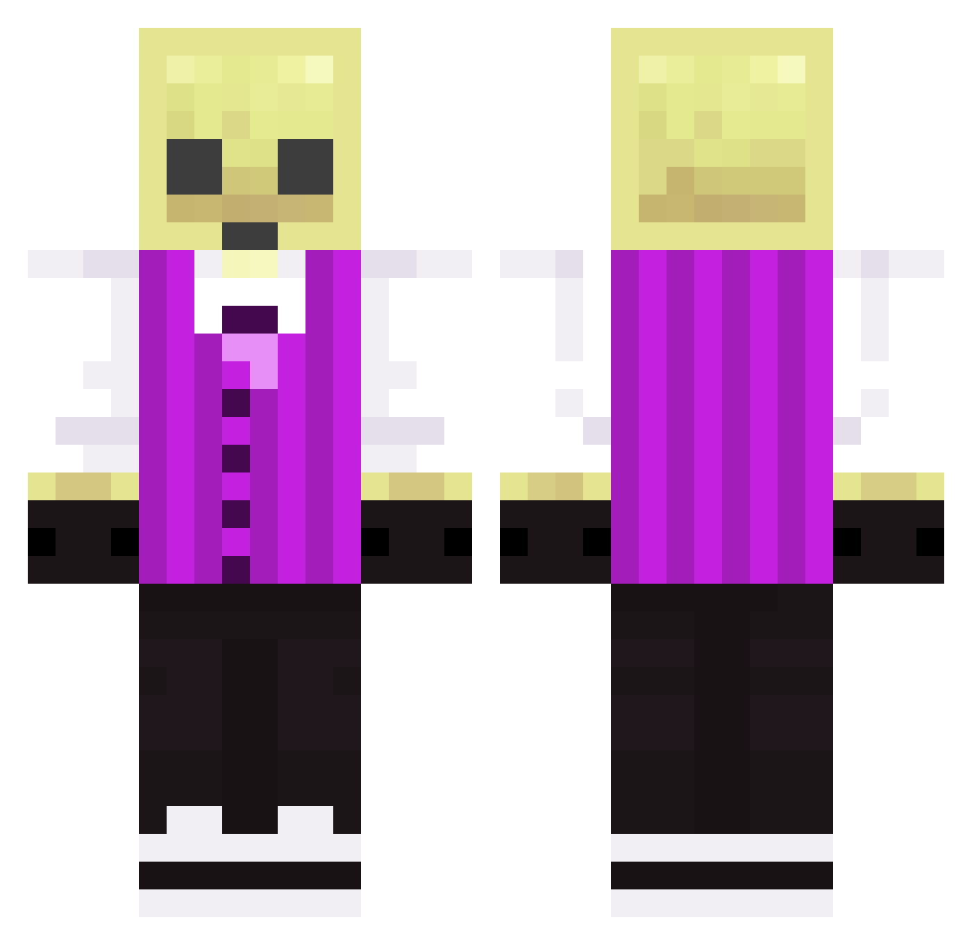 Real_Steve67 Minecraft skin, front and back view