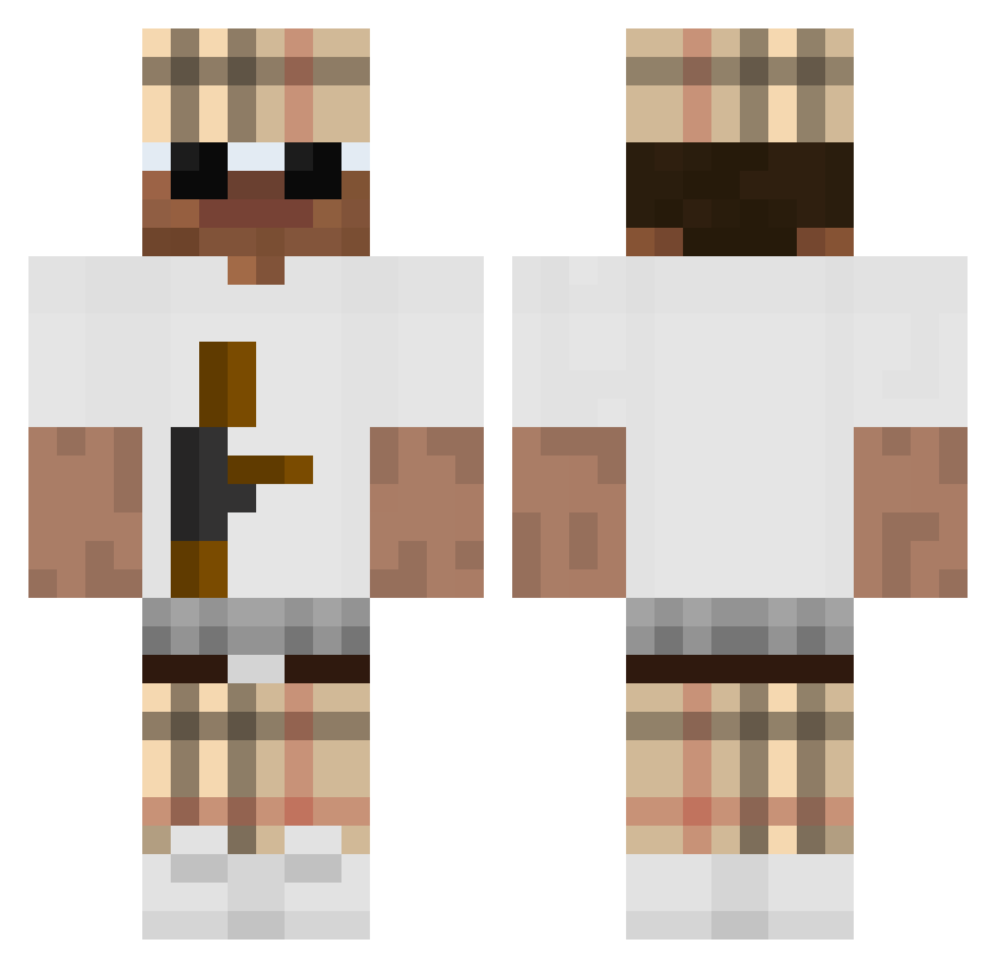 __Vexz__ Minecraft skin, front and back view