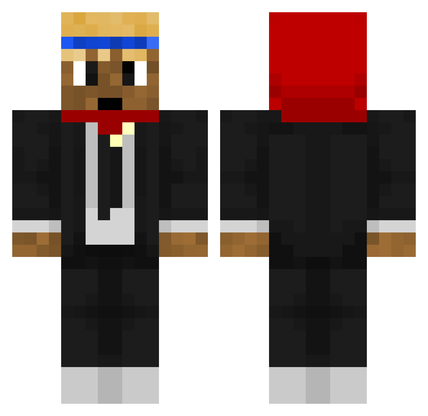 51Pic1owYy__ Minecraft skin, front and back view
