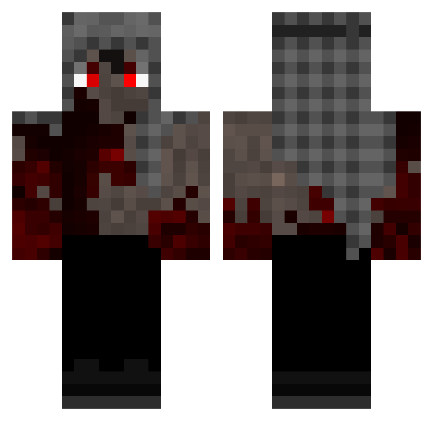ecb9348 Minecraft skin, front and back view
