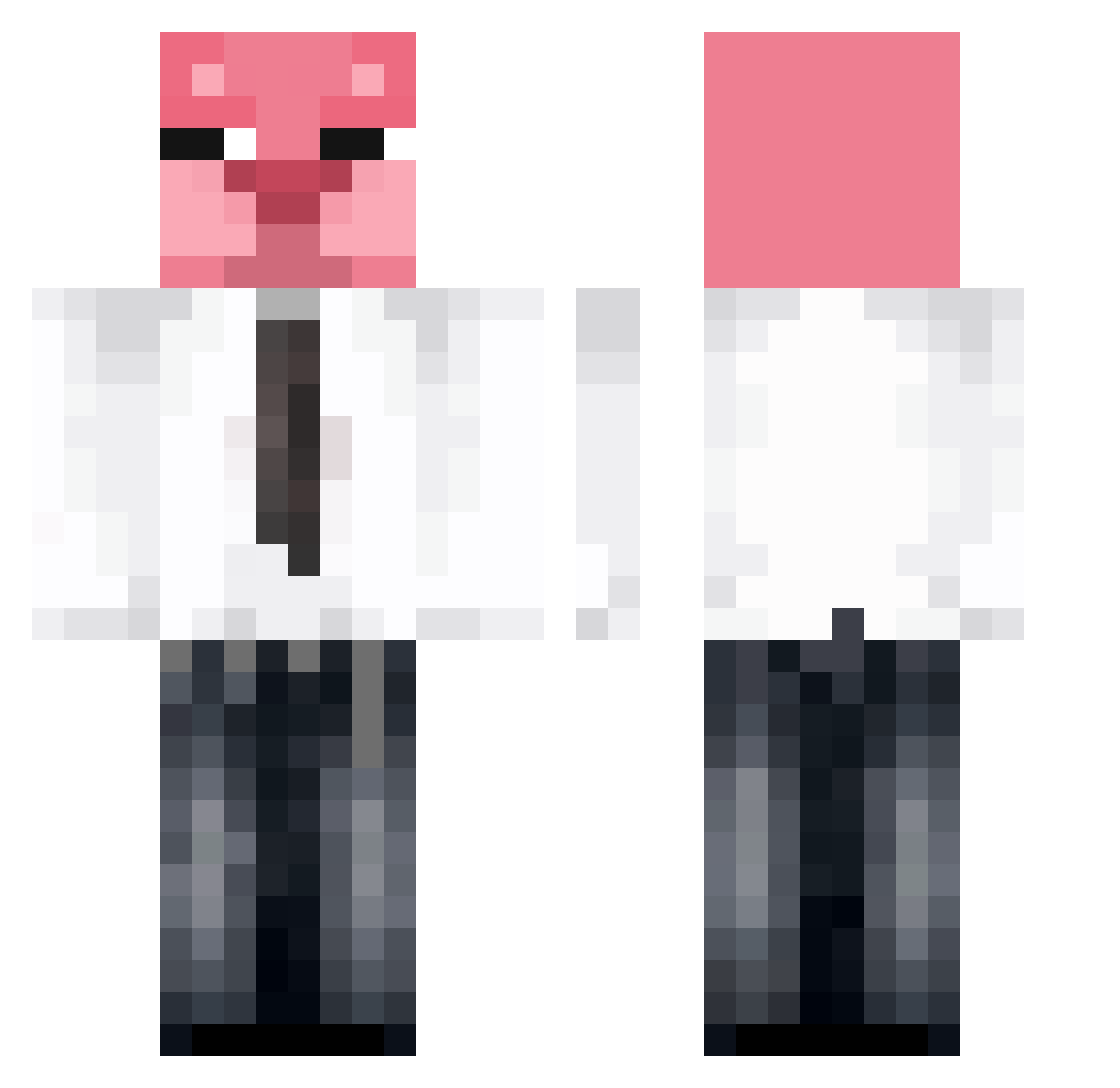 emw0n Minecraft skin, front and back view