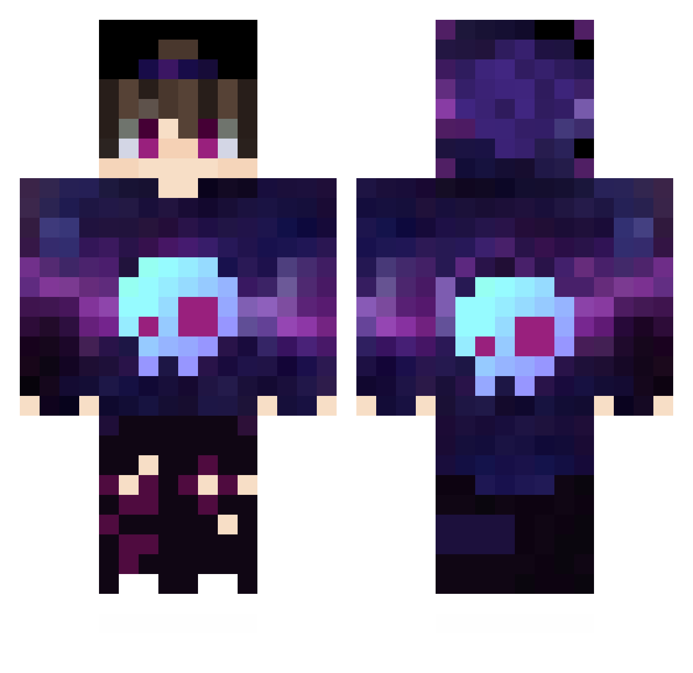 zhe_shan0 Minecraft skin, front and back view