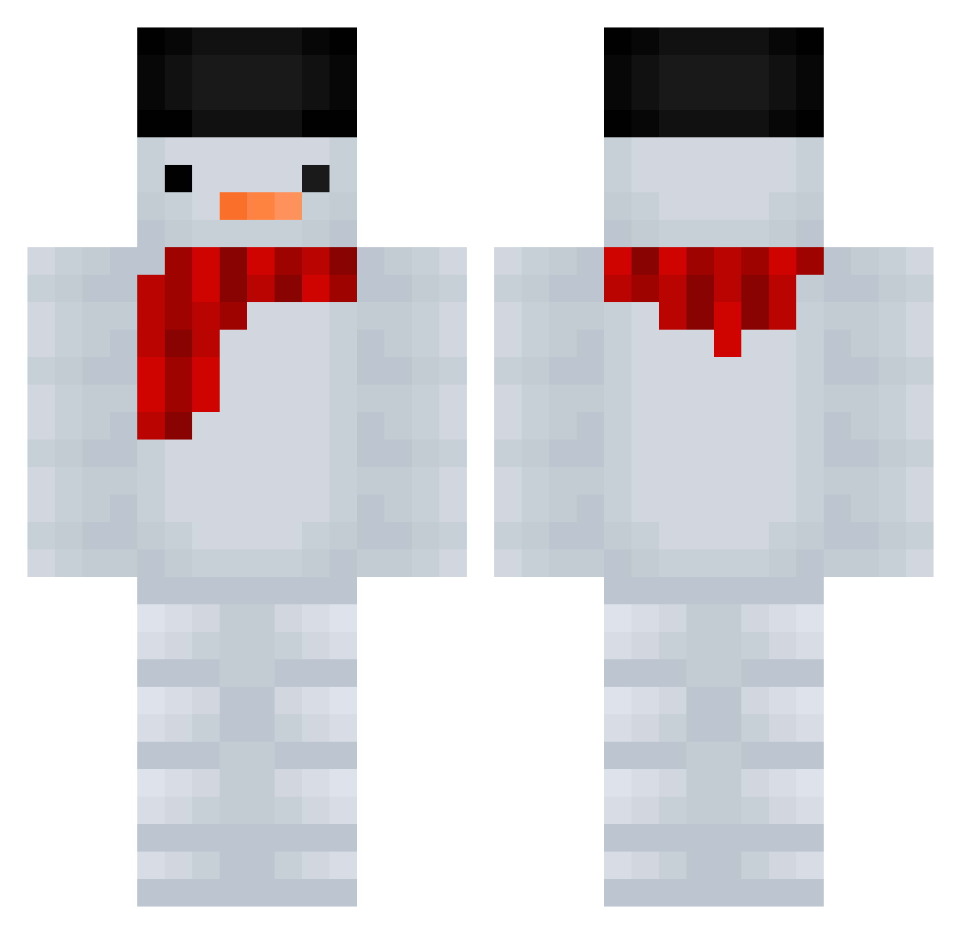Sweaty_Shrek Minecraft skin, front and back view