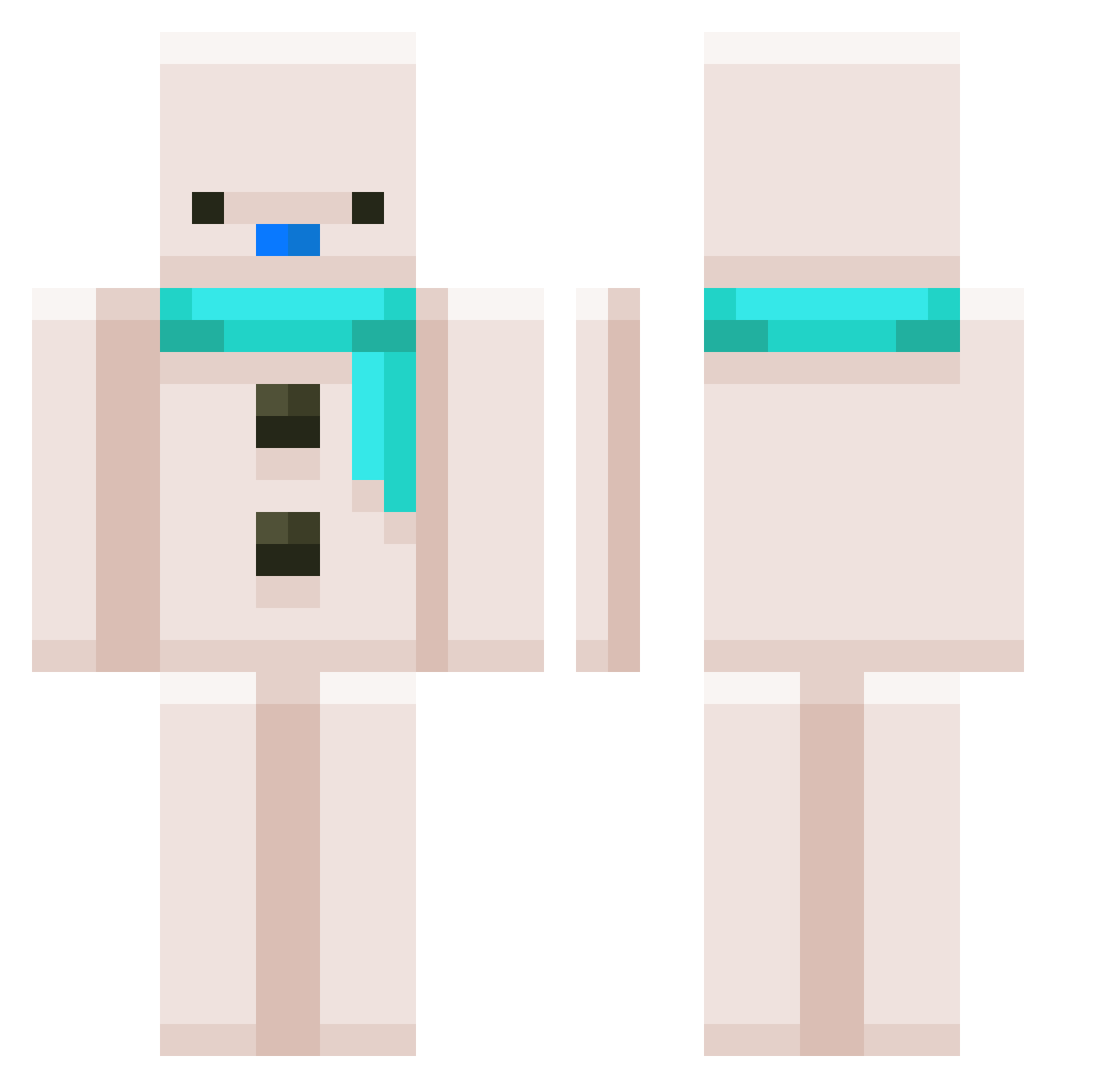 zWhitex__ Minecraft skin, front and back view