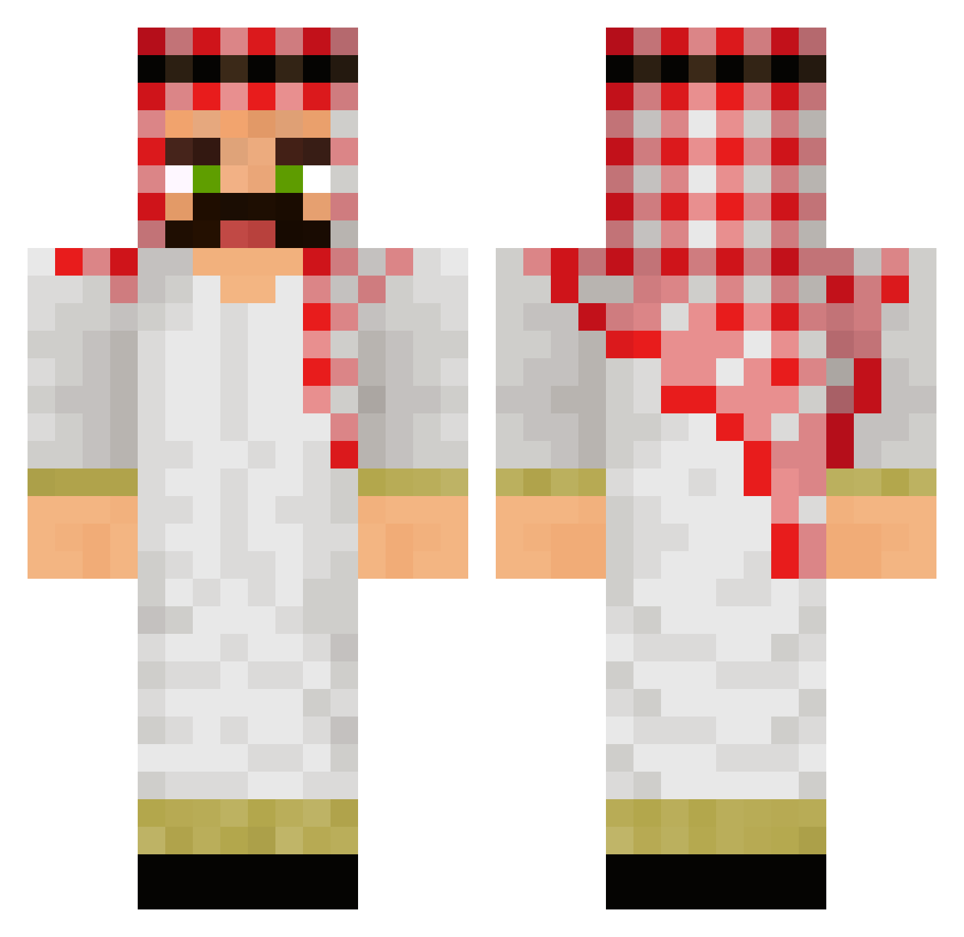 VladSp2011 Minecraft skin, front and back view