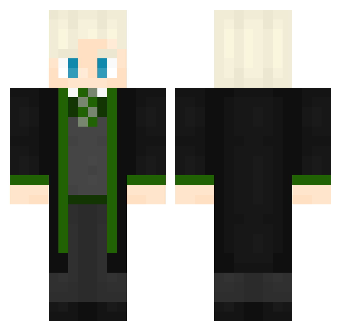 Z3B4ST14N Minecraft skin, front and back view