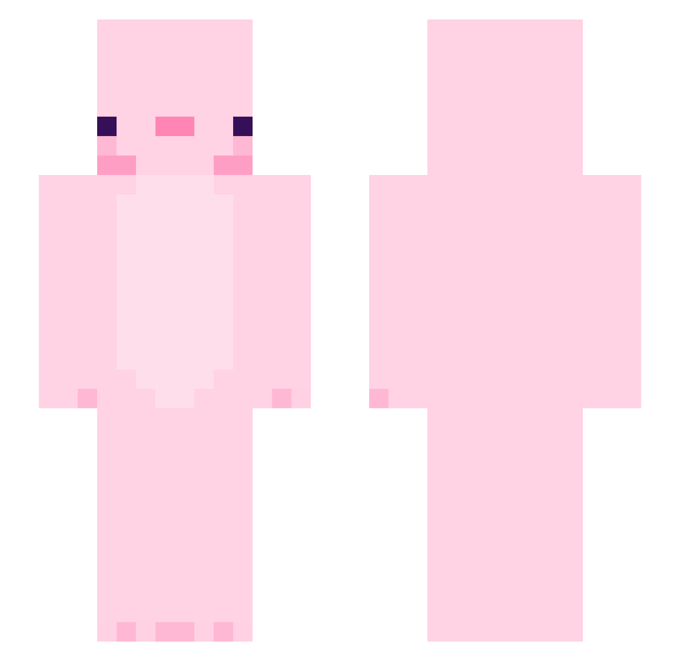 WhyAreYouSoEasy_ Minecraft skin, front and back view