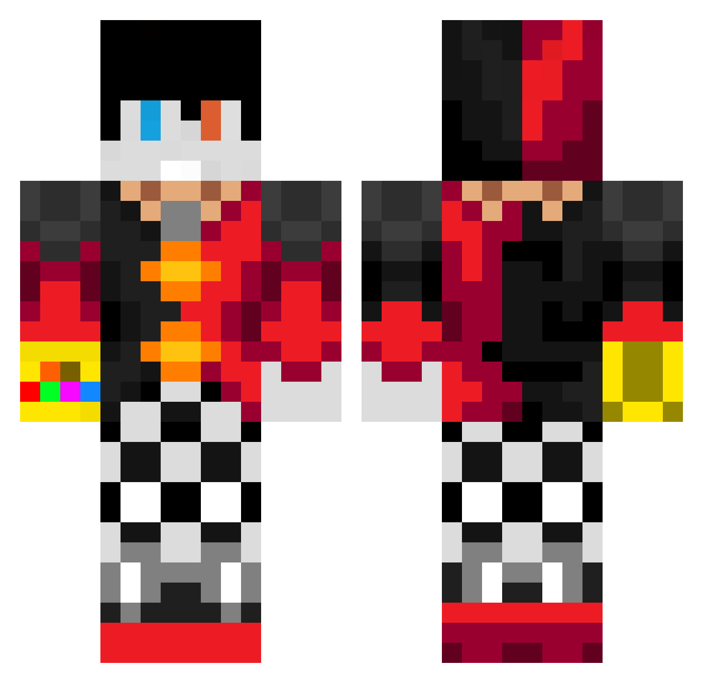 Juan248 Minecraft skin, front and back view