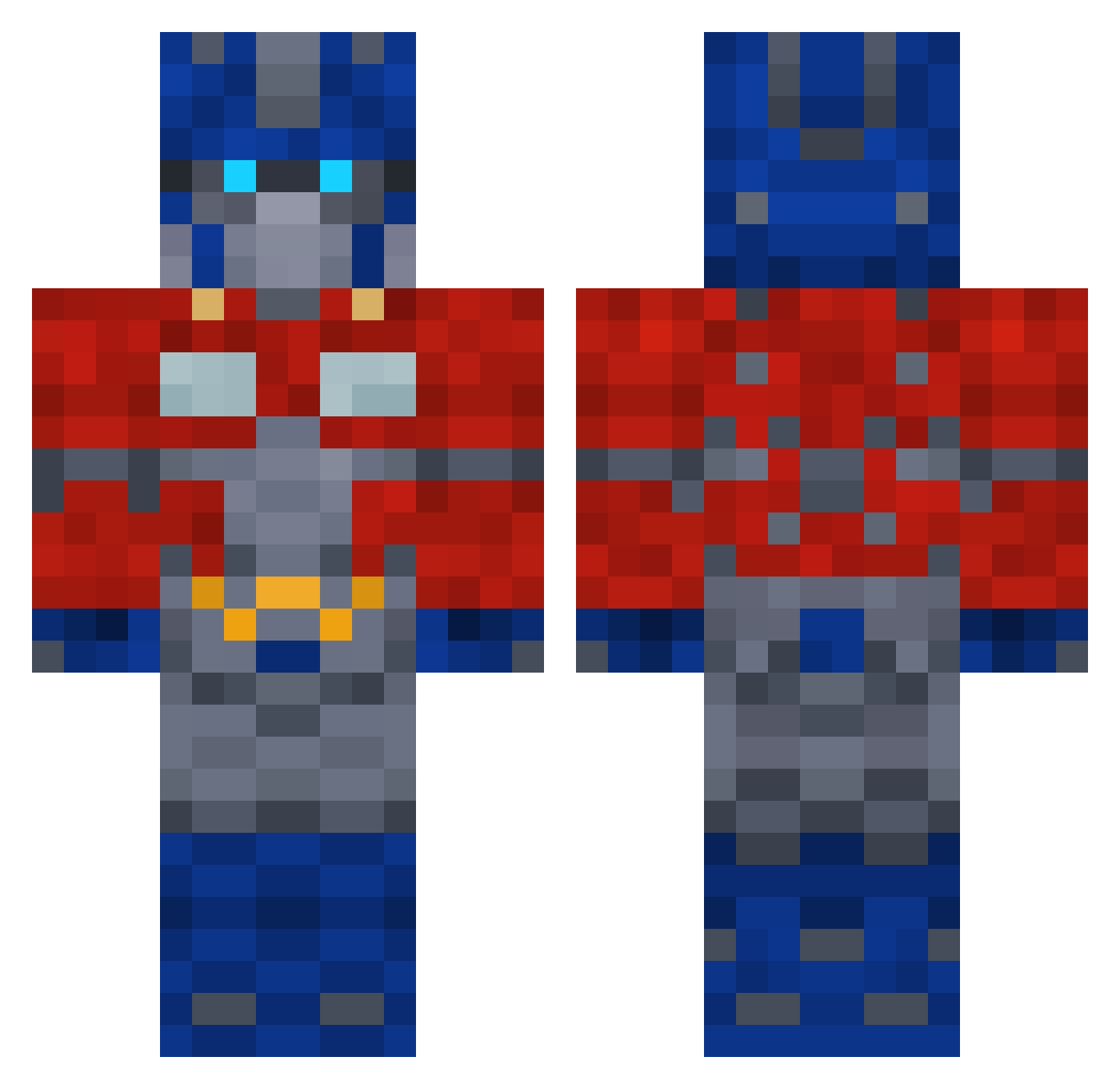 F1l1p_Zapz Minecraft skin, front and back view