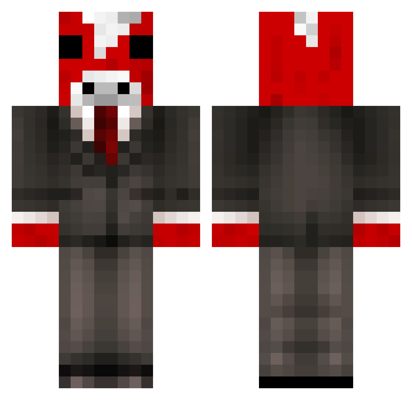 garlicbreadlord Minecraft skin, front and back view