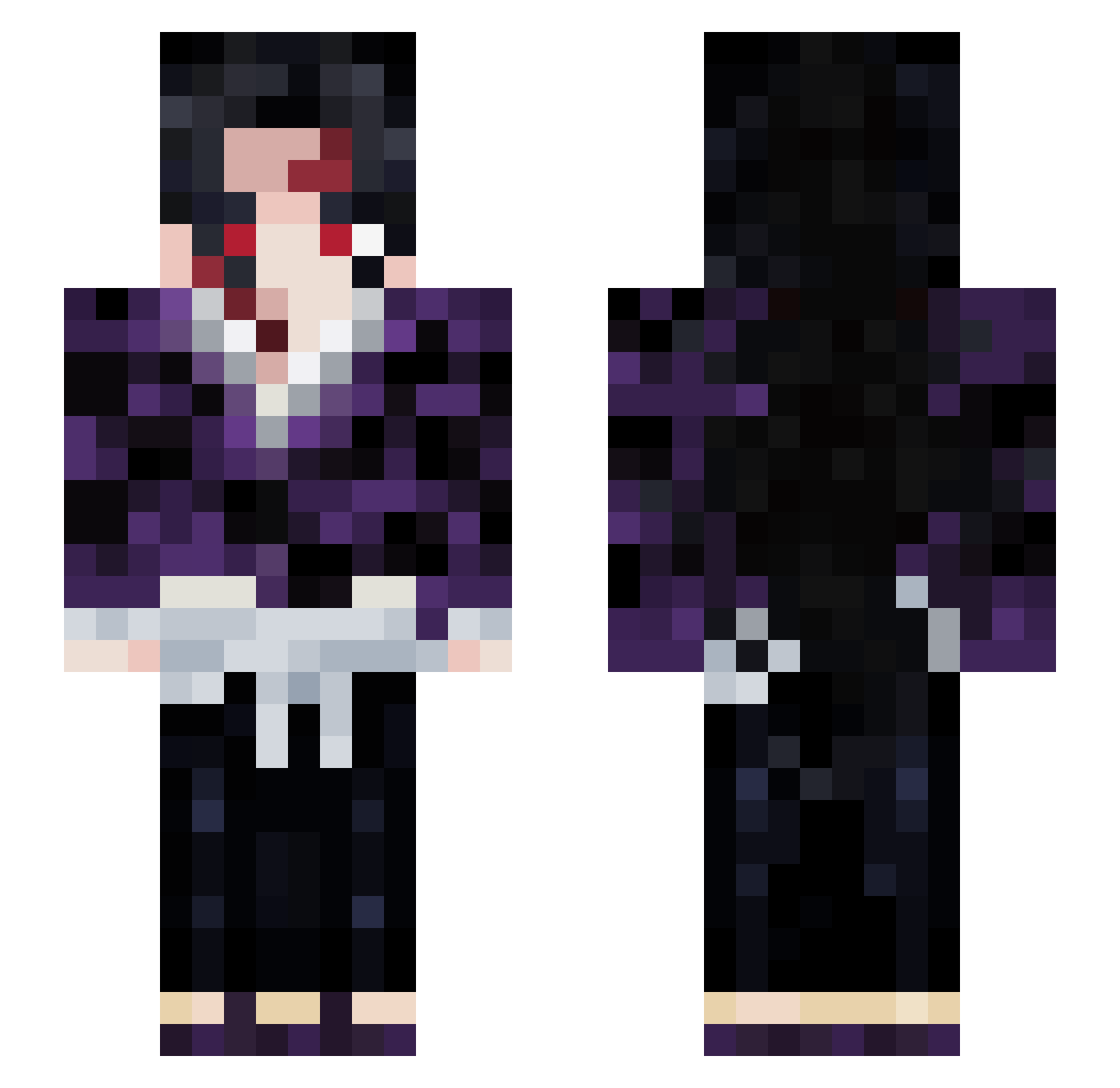 _yurh_ Minecraft skin, front and back view