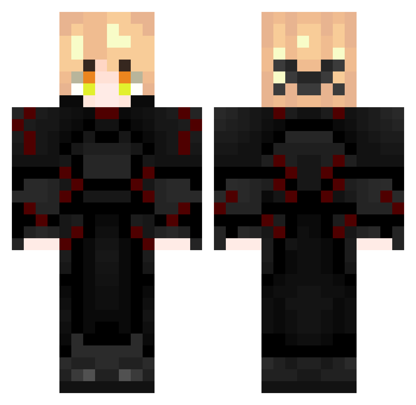 Oroch1_ Minecraft skin, front and back view