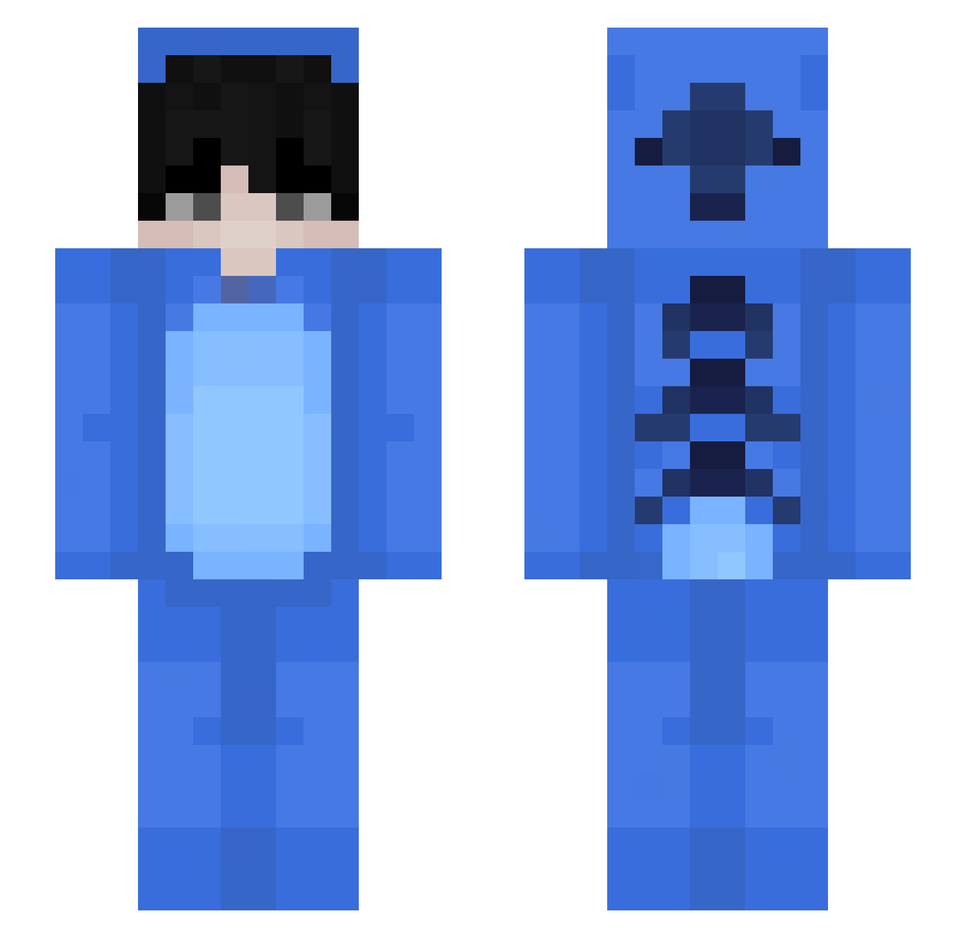 1Darkk_ Minecraft skin, front and back view