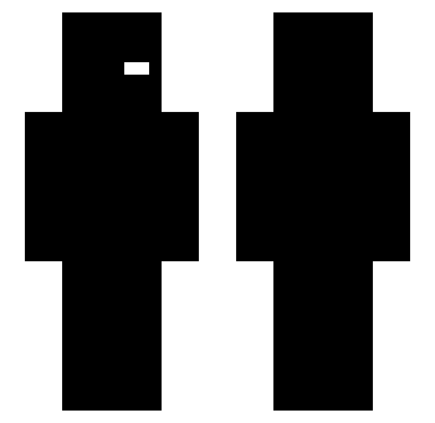 RAFITA2023 Minecraft skin, front and back view