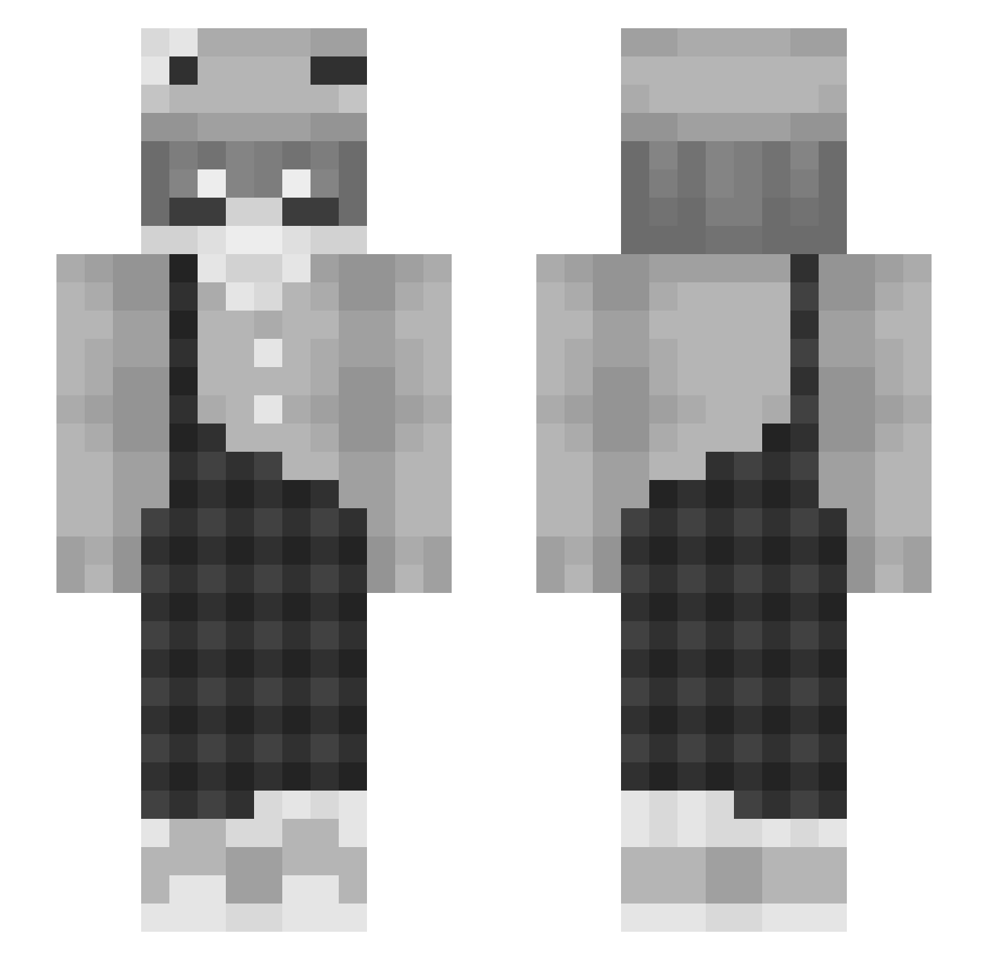 oNinjaMaxx Minecraft skin, front and back view